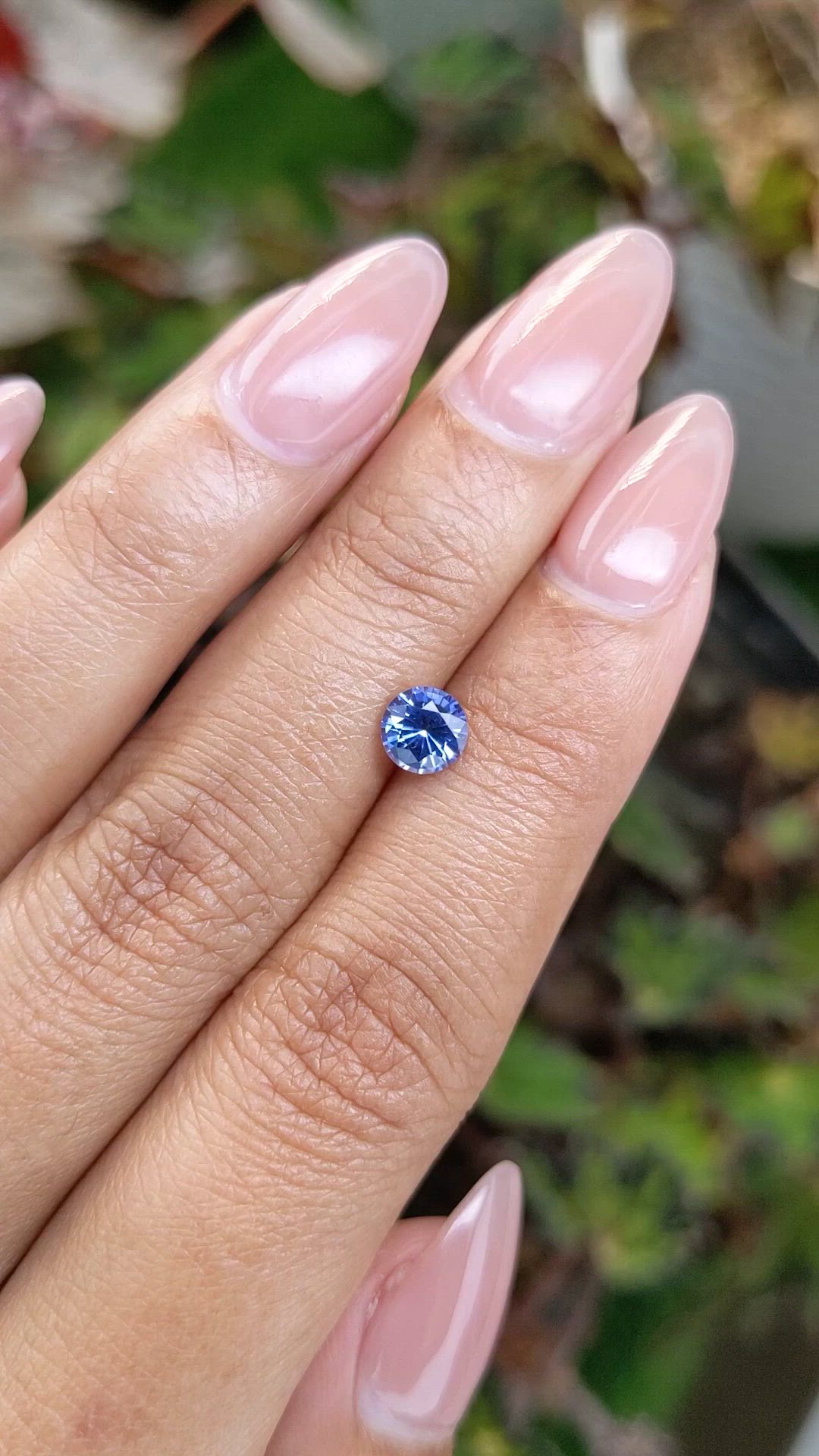 0.84 Ct. Blue Sapphire from Ceylon (Sri Lanka) Size Video