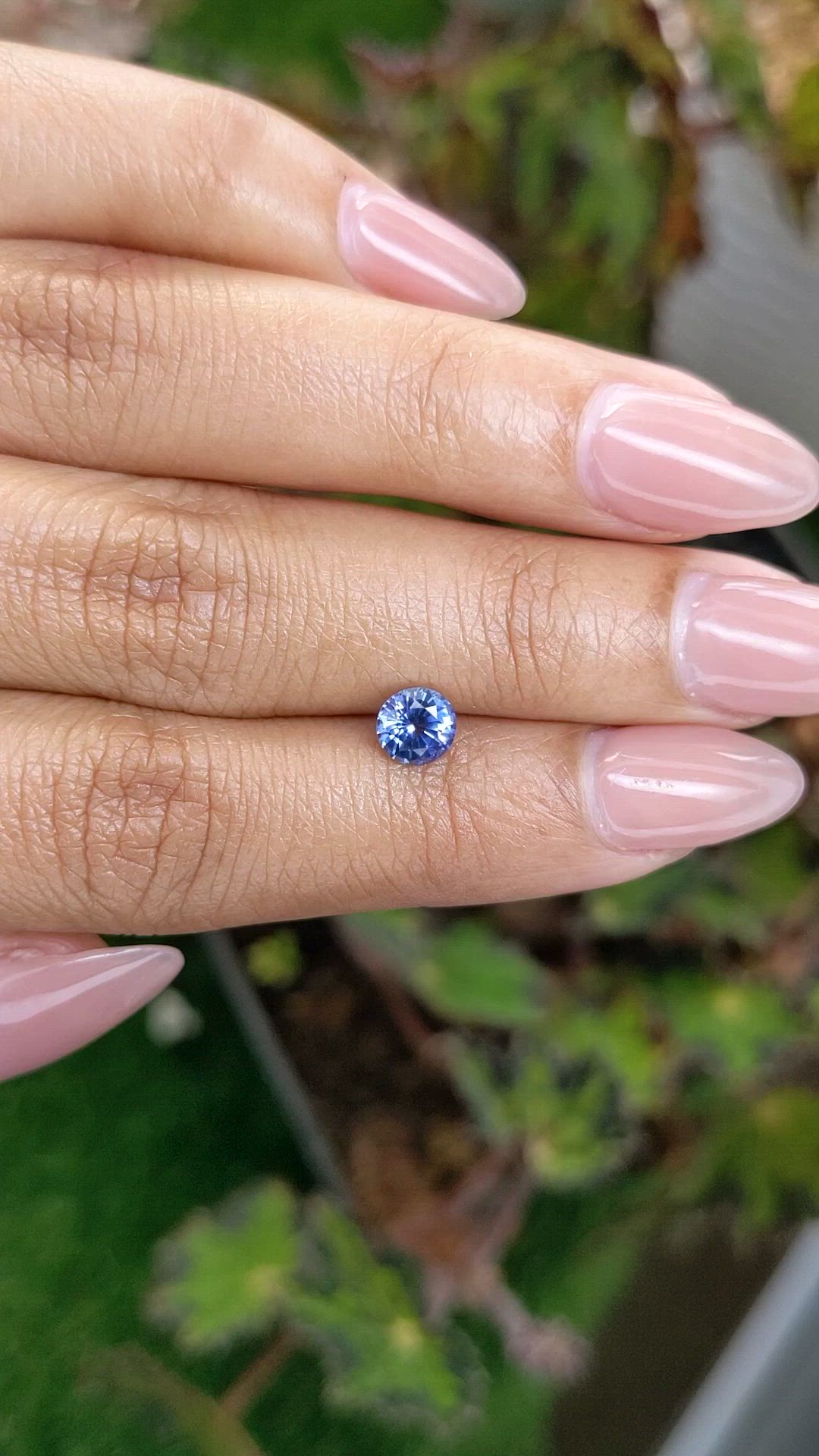 0.84 Ct. Blue Sapphire from Ceylon (Sri Lanka) Size Video