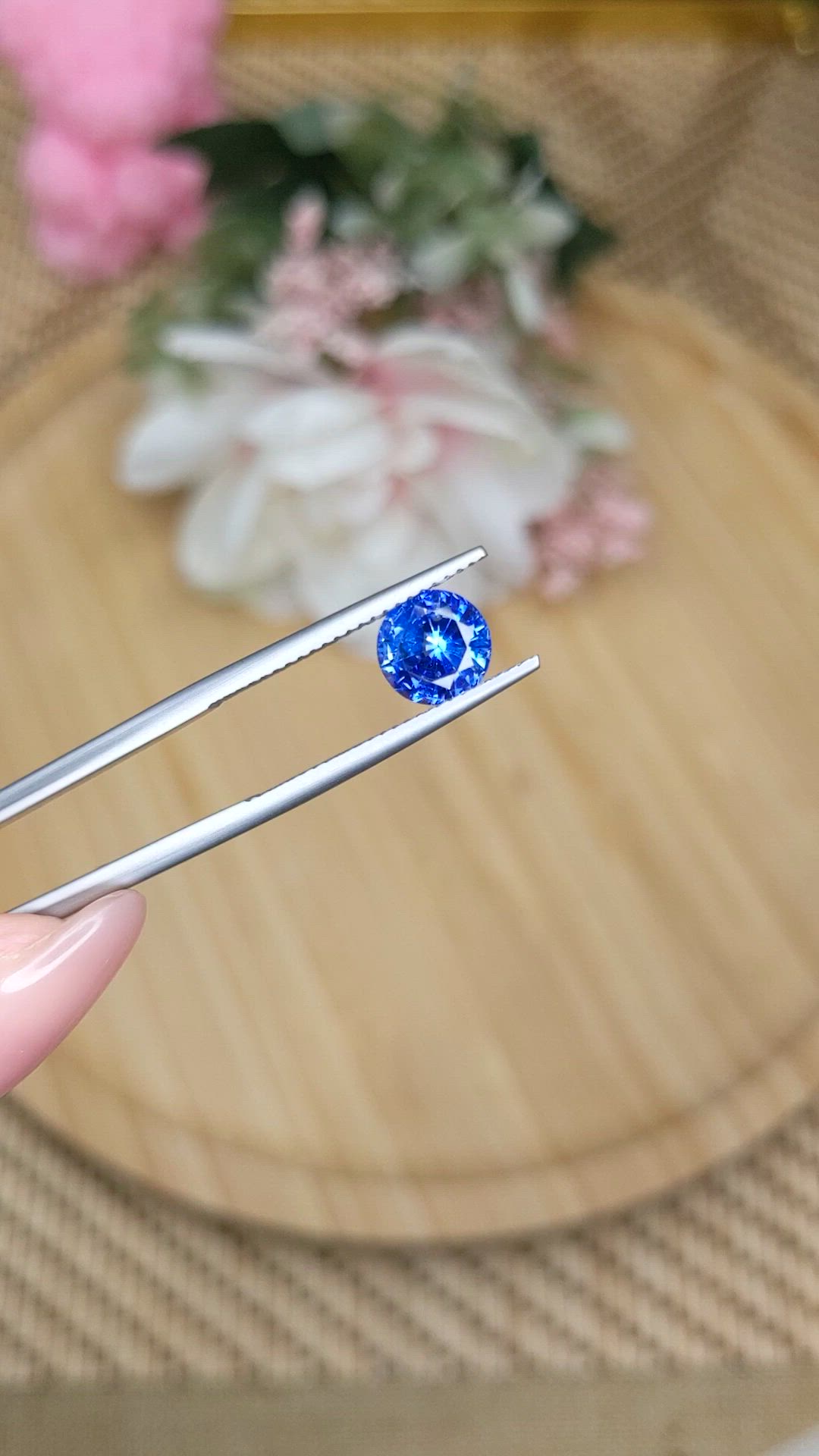 1.63 Ct. Blue Sapphire from Ceylon (Sri Lanka) Size Video