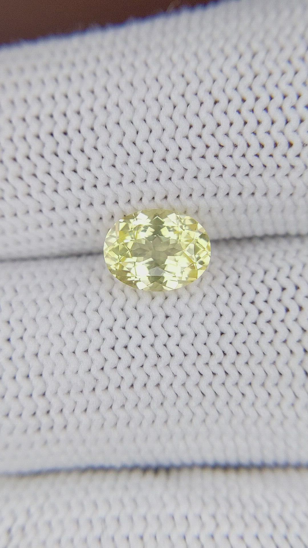 1.61 Ct. Yellow Sapphire from Tanzania Size Video
