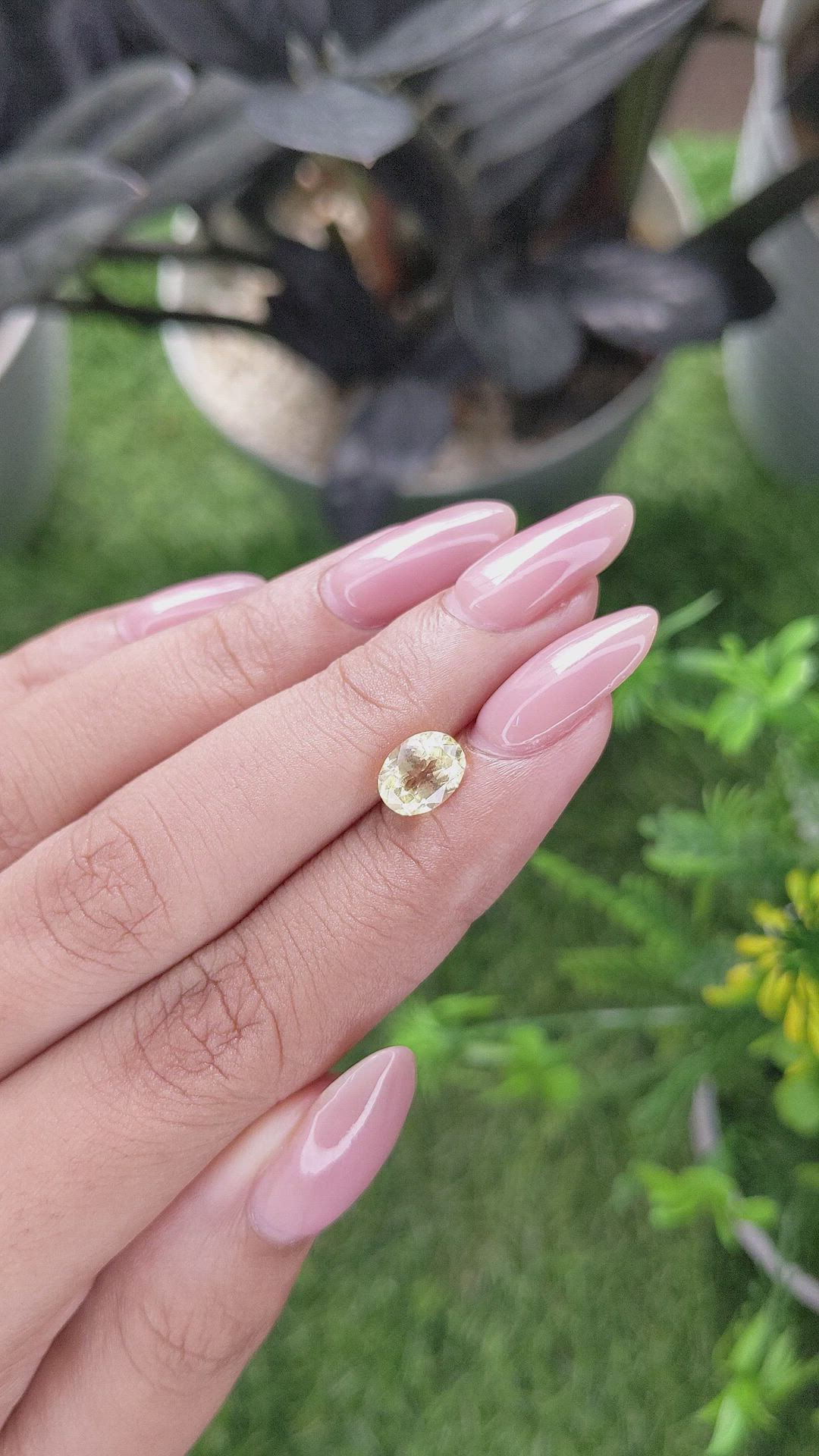 1.61 Ct. Yellow Sapphire from Tanzania Size Video