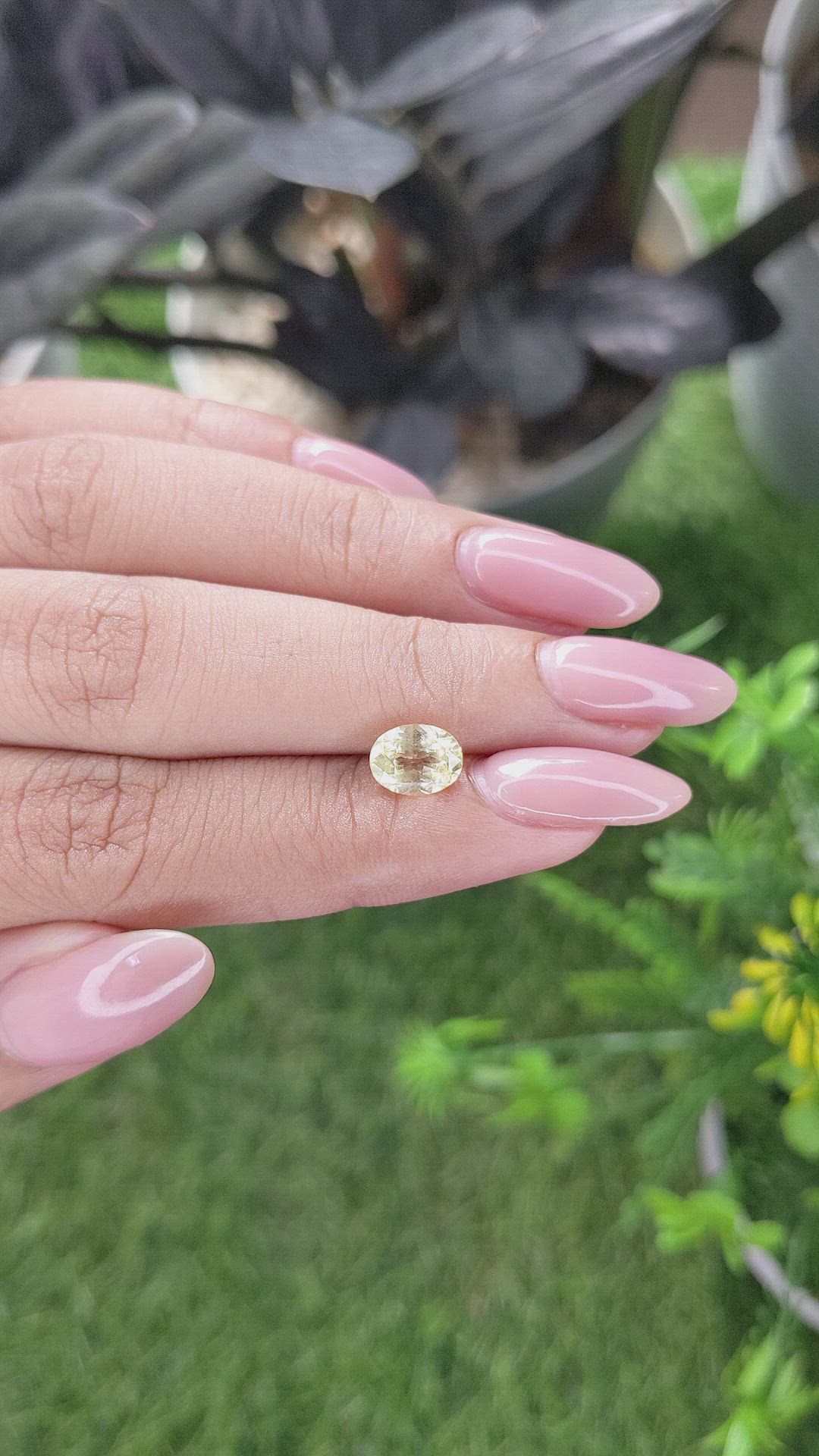 1.61 Ct. Yellow Sapphire from Tanzania Size Video
