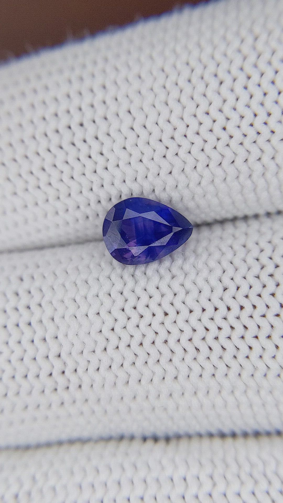 1.11 Ct. Purplish Blue Sapphire from Tanzania Size Video