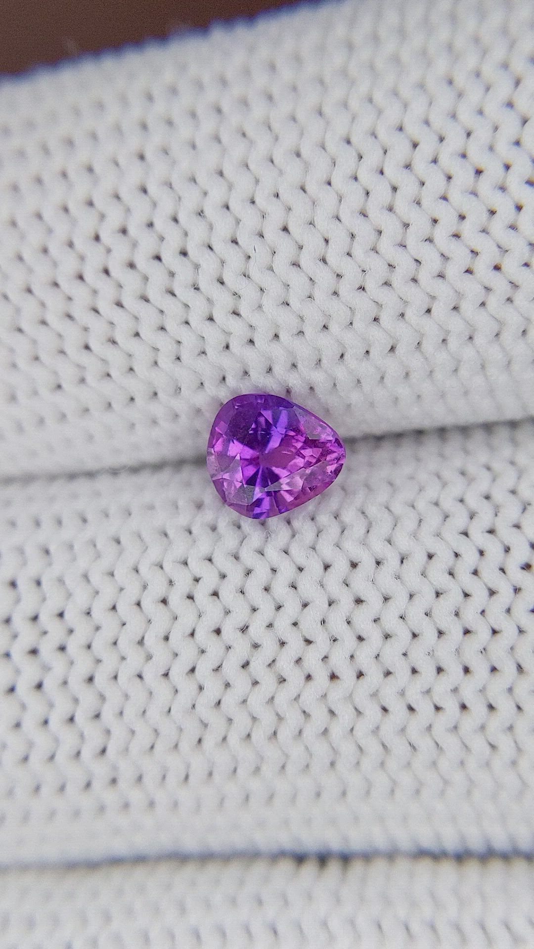 0.66 Ct. Purplish Pink Sapphire from Tanzania Size Video