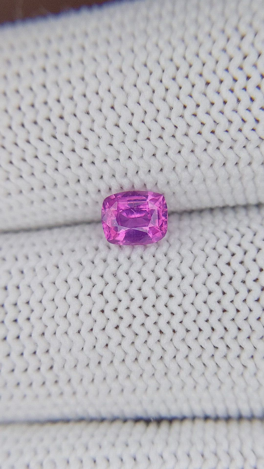 0.58 Ct. Purplish Pink Sapphire from Tanzania Size Video