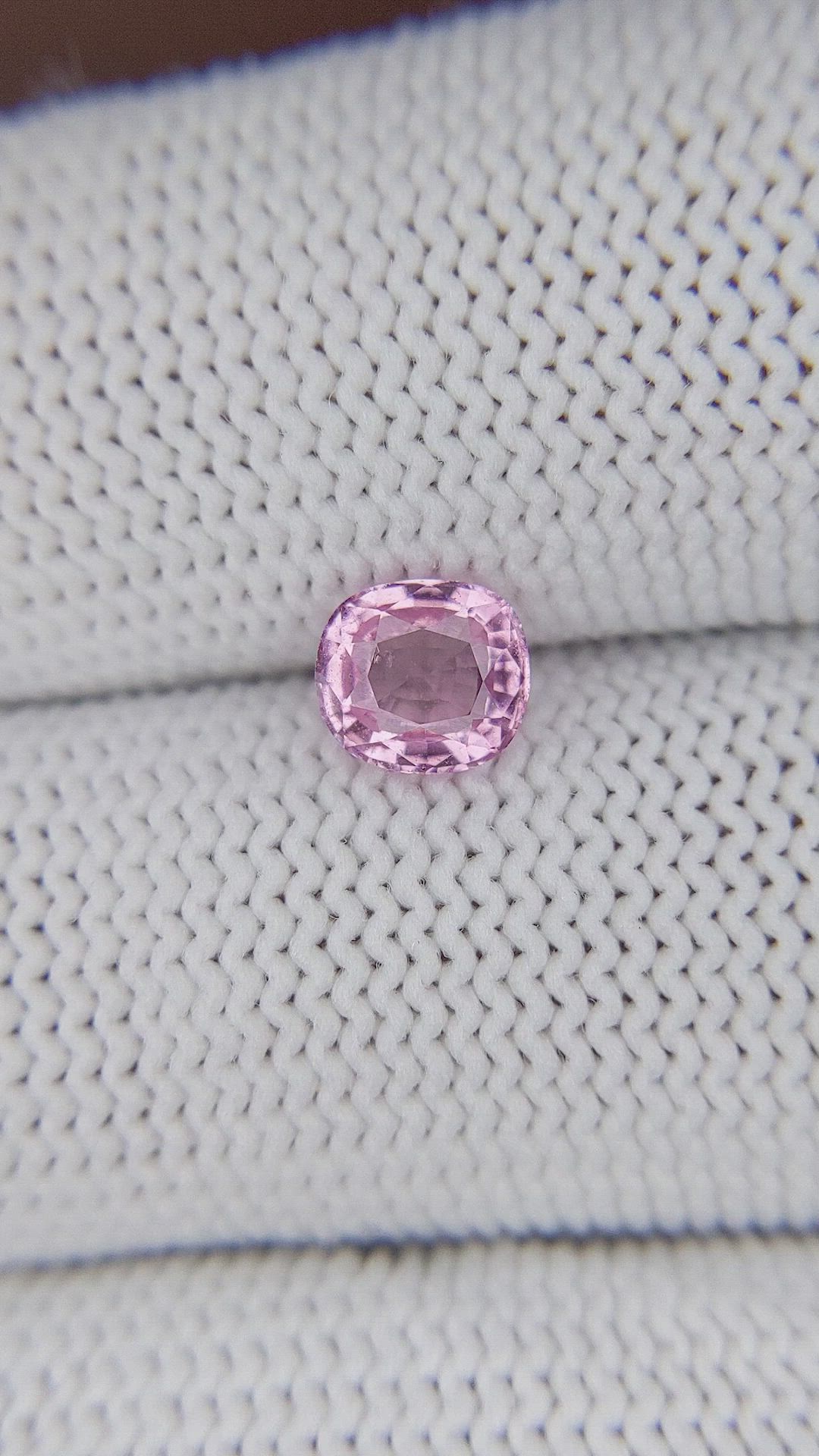 0.81 Ct. Pink Sapphire from Tanzania Size Video