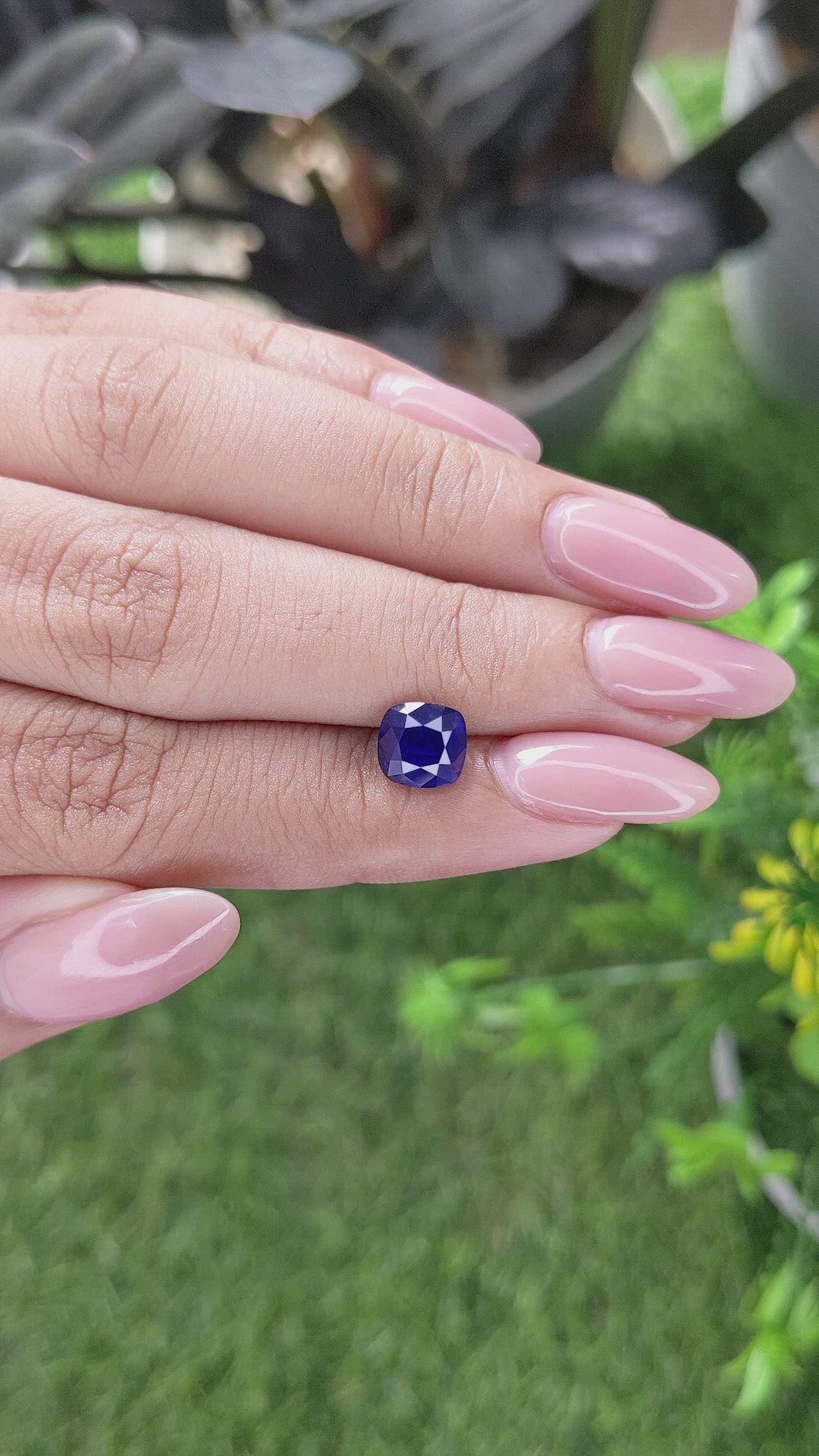 2.11 Ct. Blue Sapphire from Tanzania Size Video