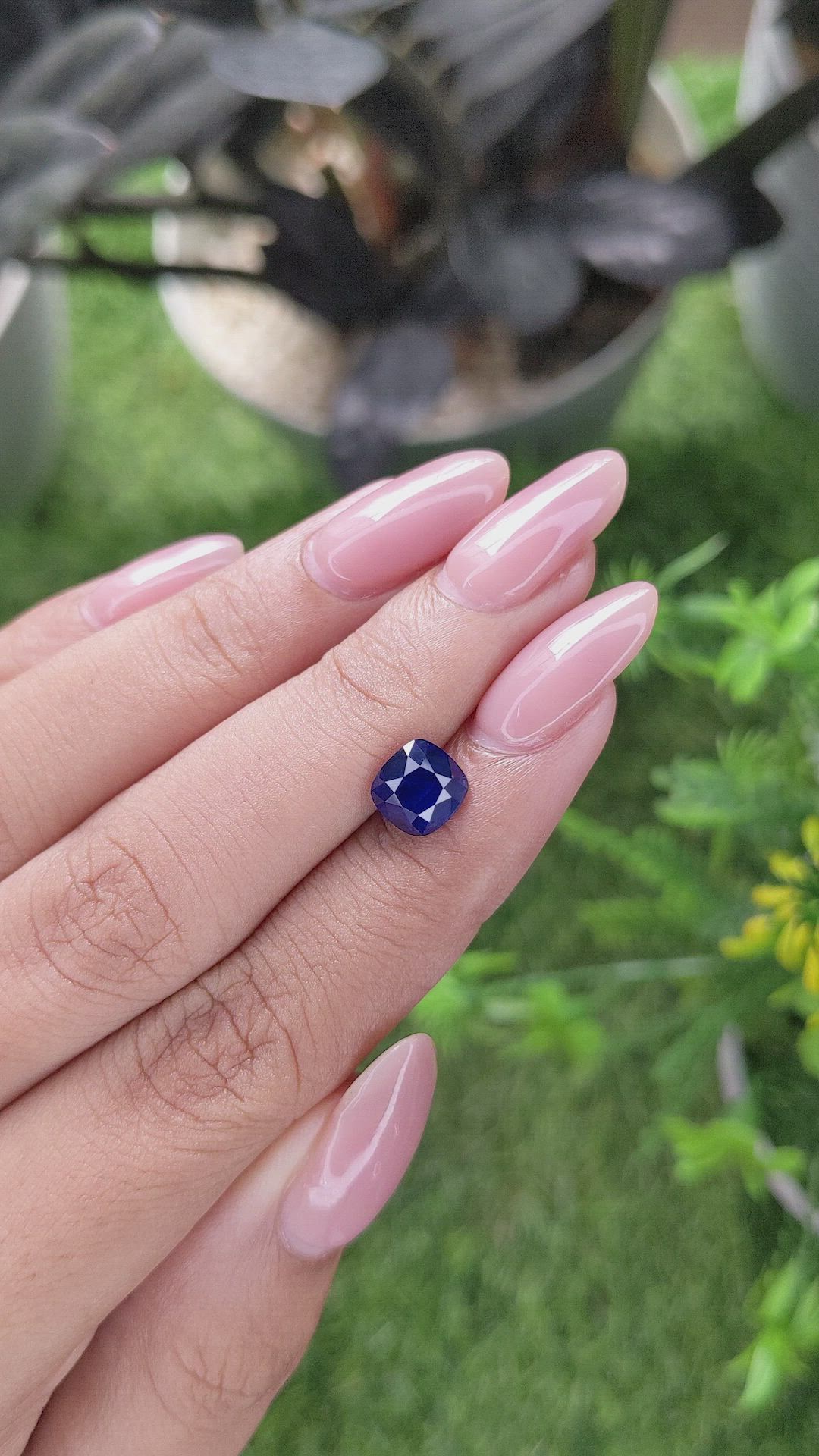2.11 Ct. Blue Sapphire from Tanzania Size Video