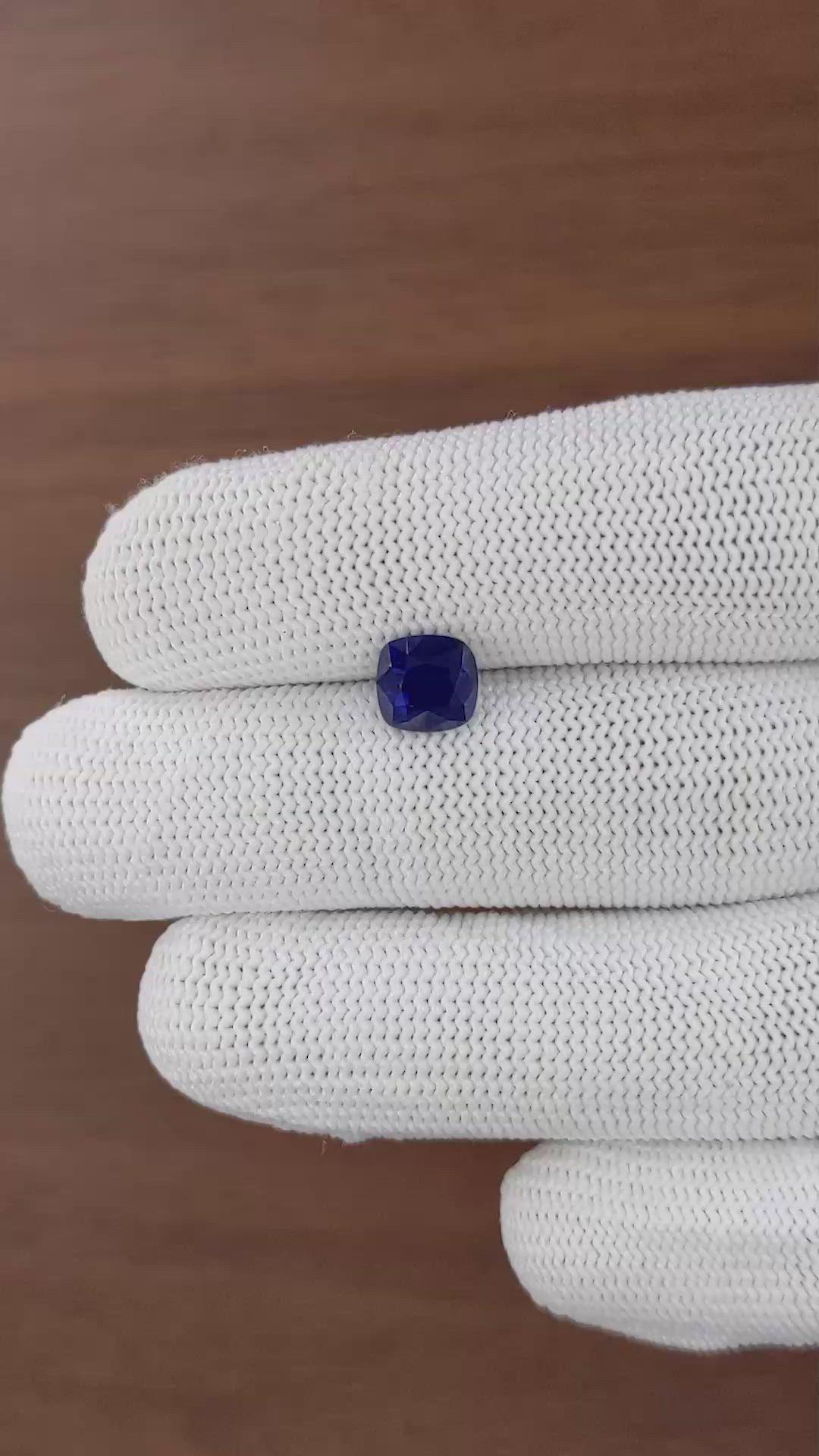 2.11 Ct. Blue Sapphire from Tanzania Size Video