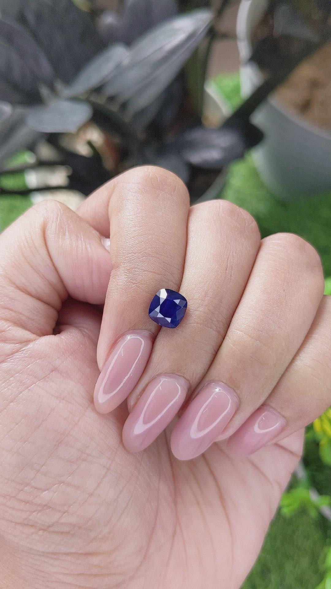 2.11 Ct. Blue Sapphire from Tanzania Size Video