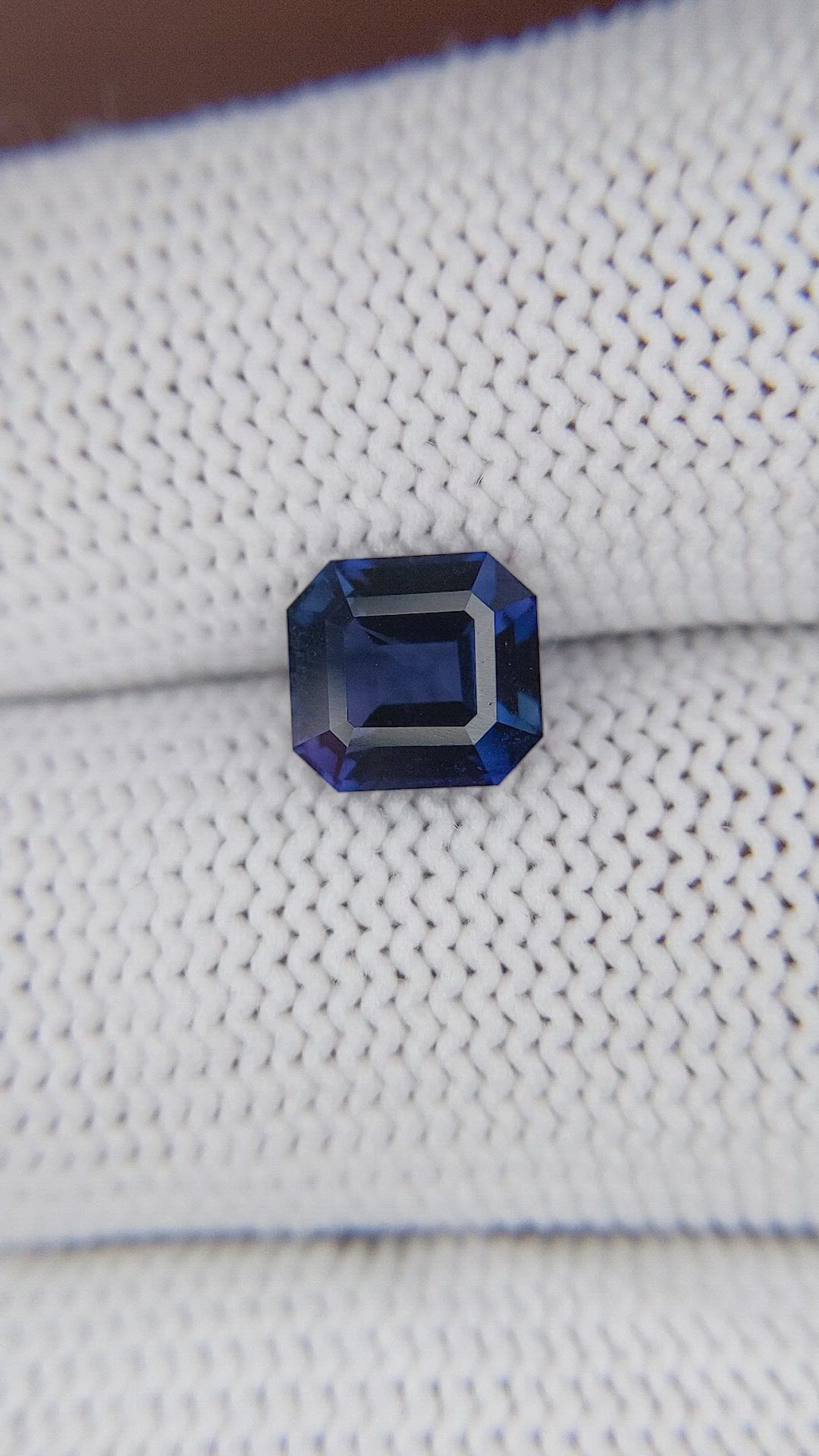 2.03 Ct. Purplish Blue Sapphire from Tanzania Size Video