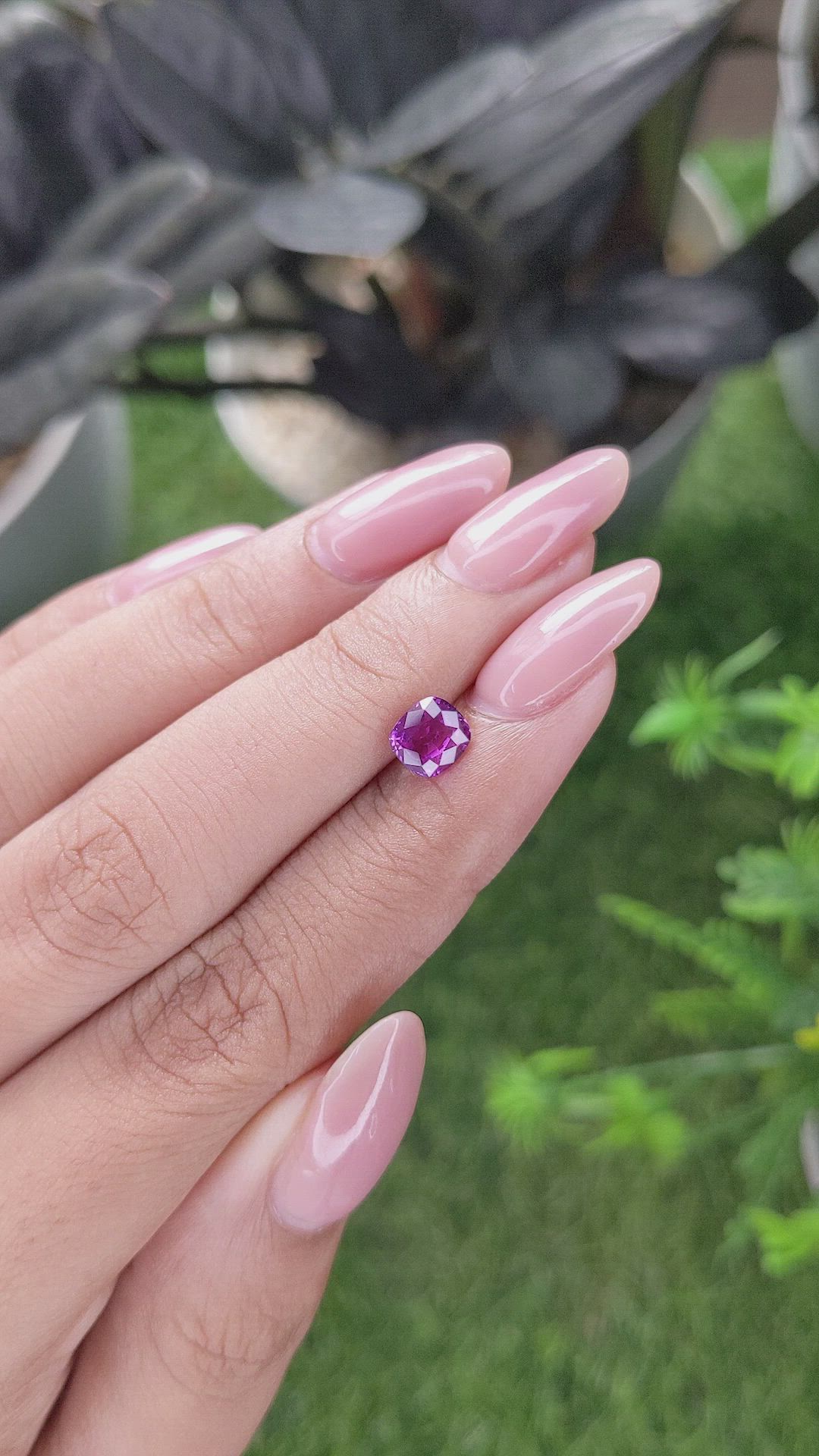 1.09 Ct. Purplish Pink Sapphire from Tanzania Size Video