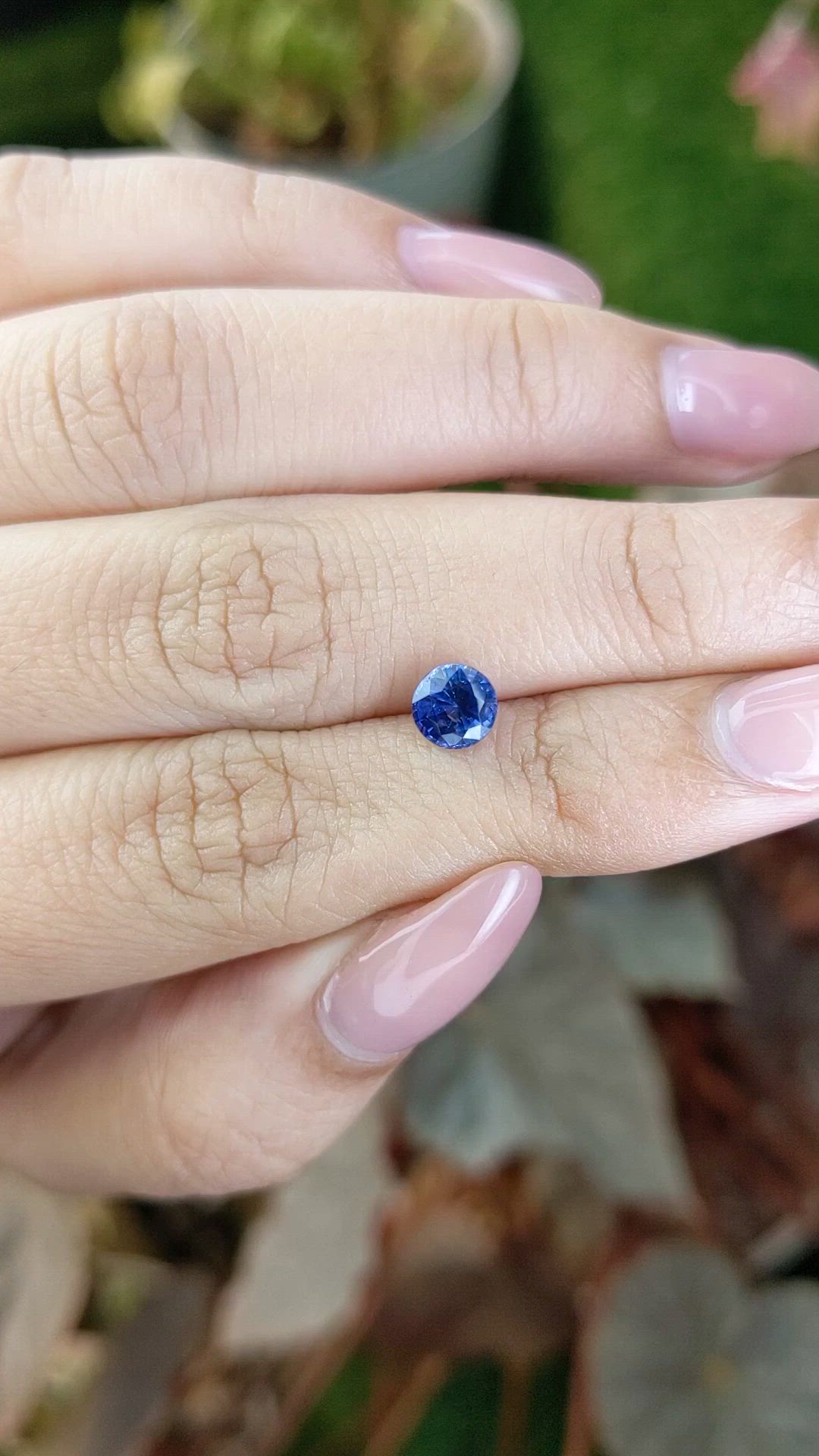 0.99 Ct. Blue Sapphire from Ceylon (Sri Lanka) Size Video