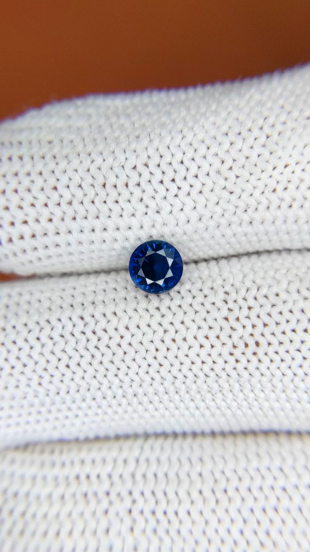 0.62 Ct. Blue Sapphire from Ceylon (Sri Lanka) Size Video