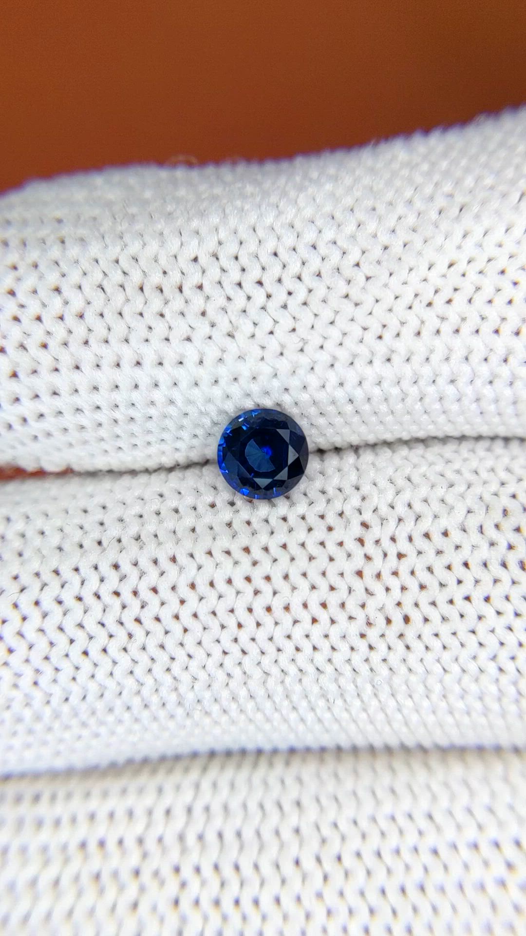0.64 Ct. Blue Sapphire from Ceylon (Sri Lanka) Size Video