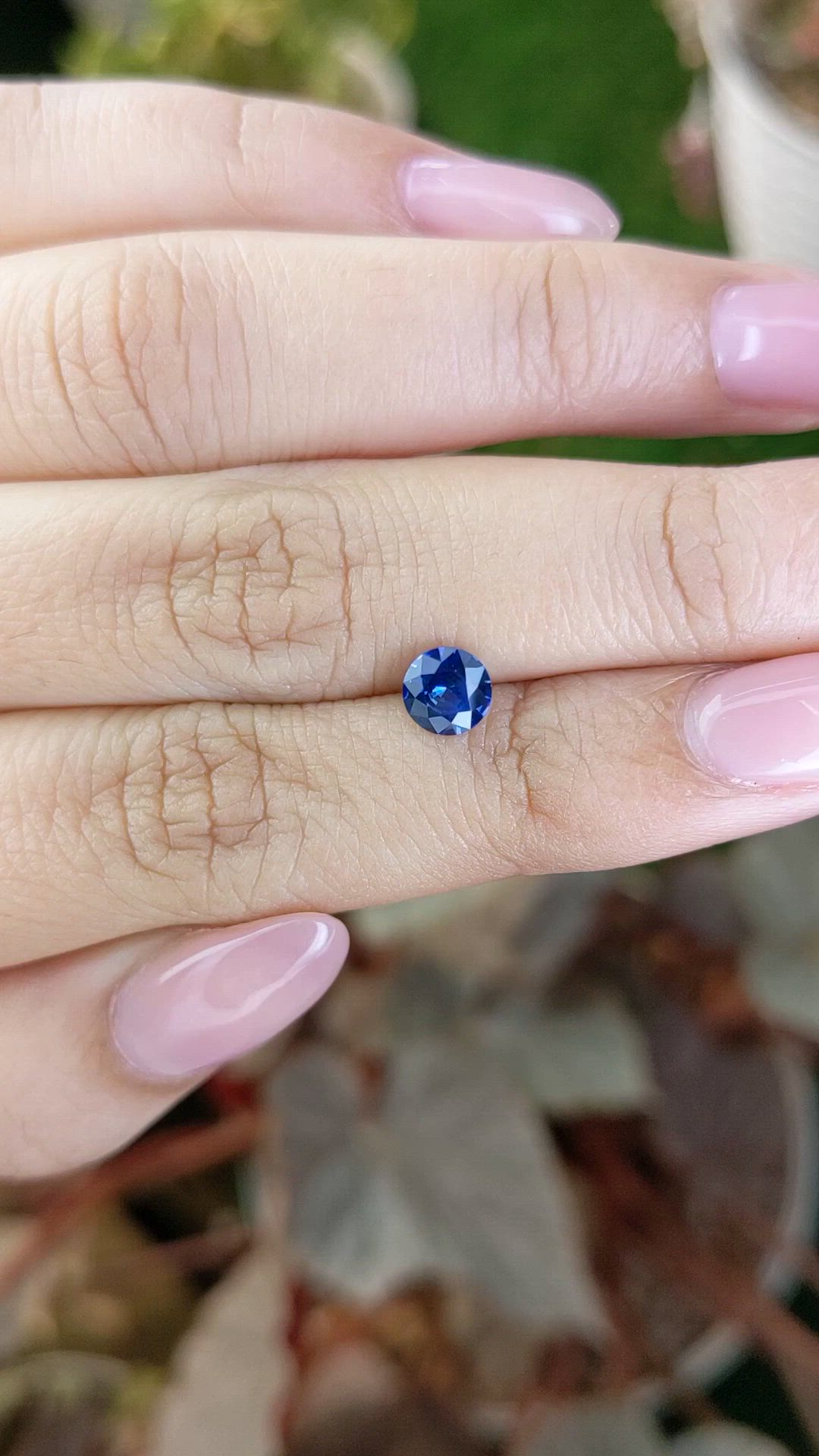0.76 Ct. Blue Sapphire from Ceylon (Sri Lanka) Size Video