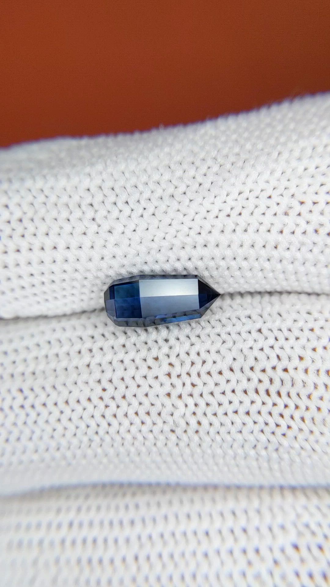 1.96 Ct. Blue Sapphire Crystal from Ceylon (Sri Lanka) Size Video