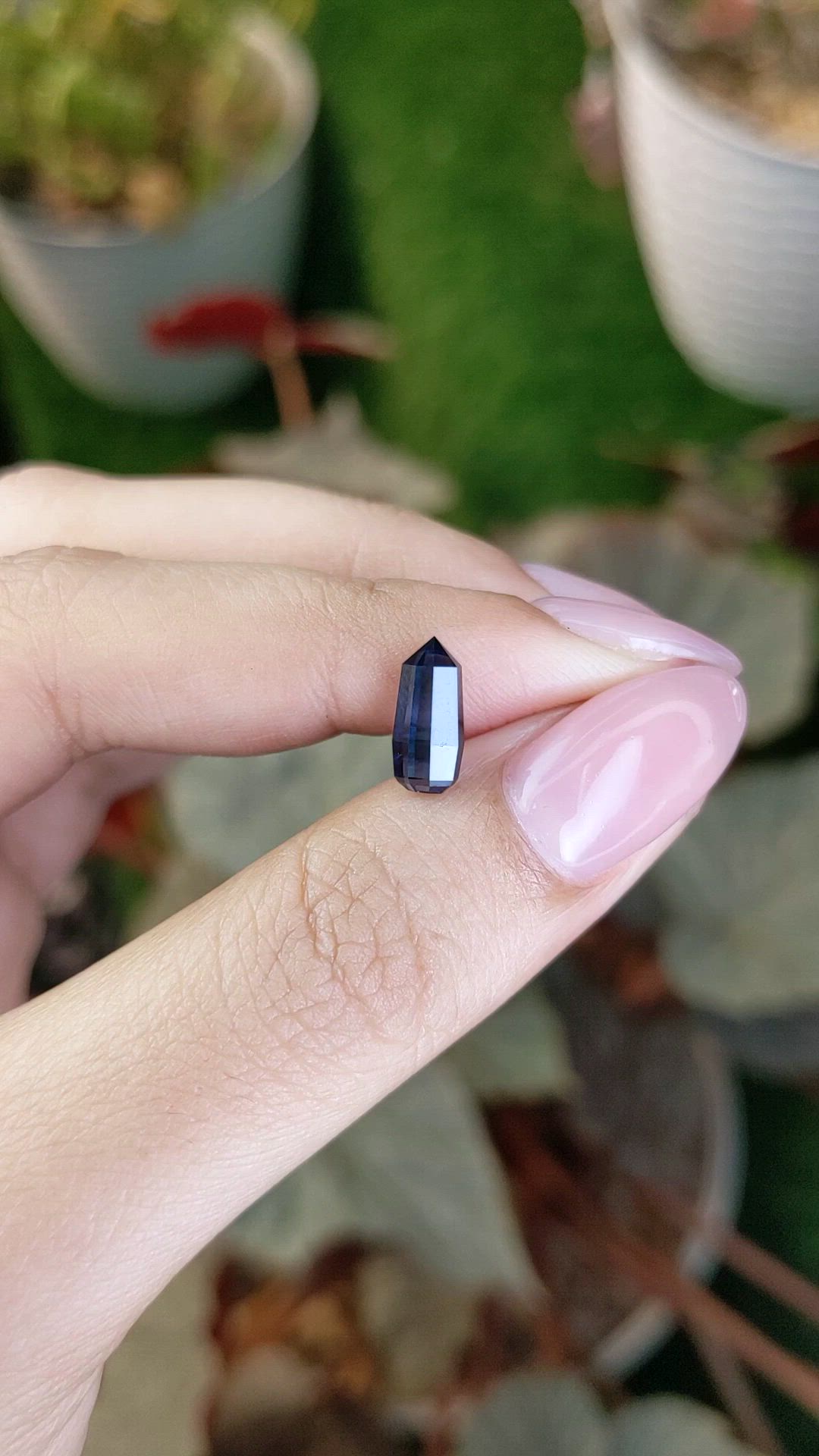 1.96 Ct. Blue Sapphire Crystal from Ceylon (Sri Lanka) Size Video