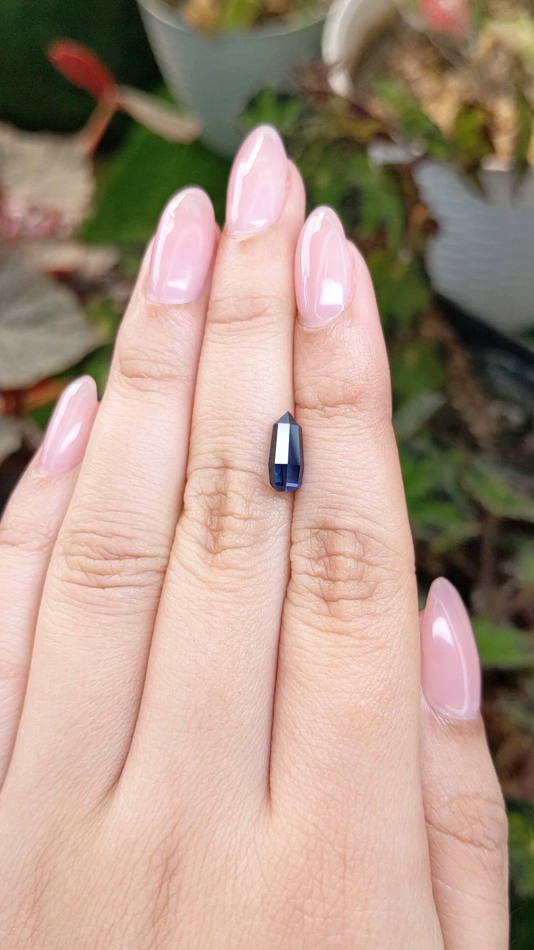 1.96 Ct. Blue Sapphire Crystal from Ceylon (Sri Lanka) Size Video