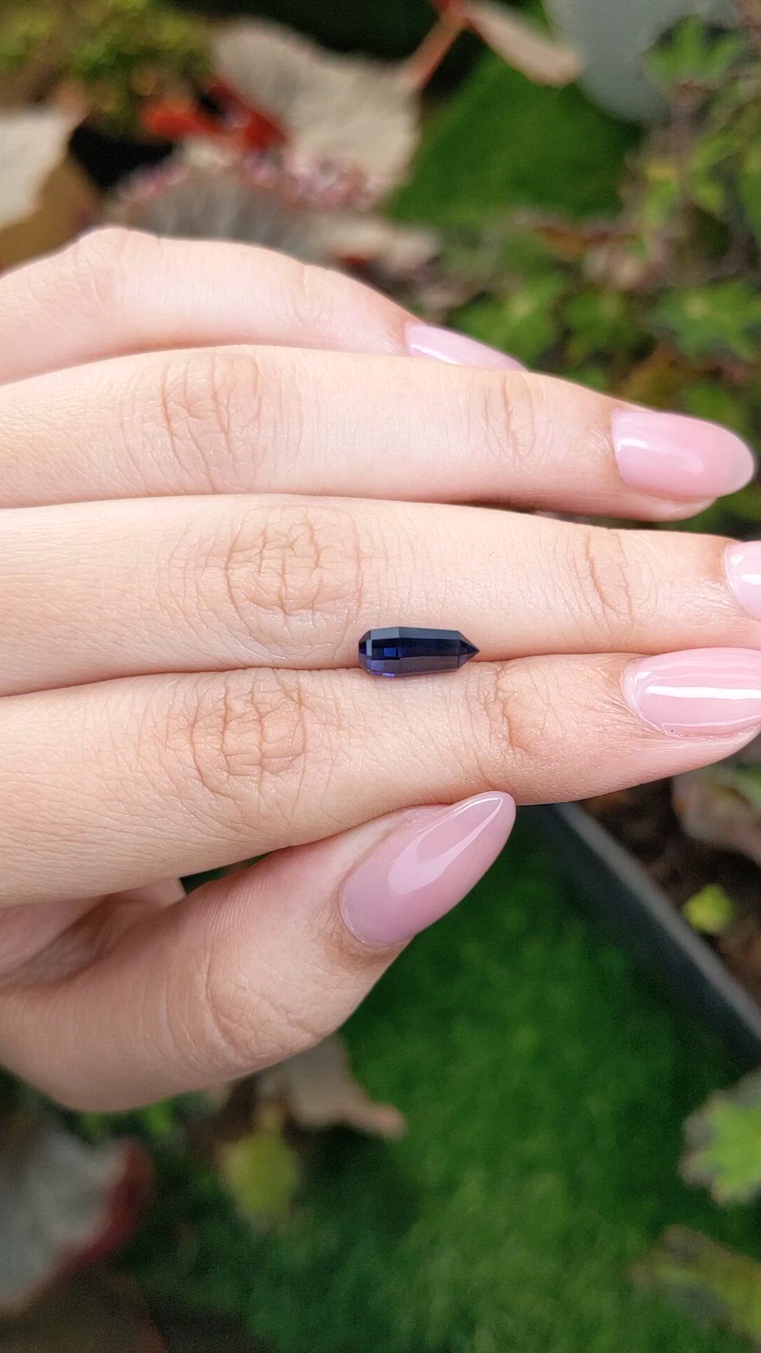 1.96 Ct. Blue Sapphire Crystal from Ceylon (Sri Lanka) Size Video