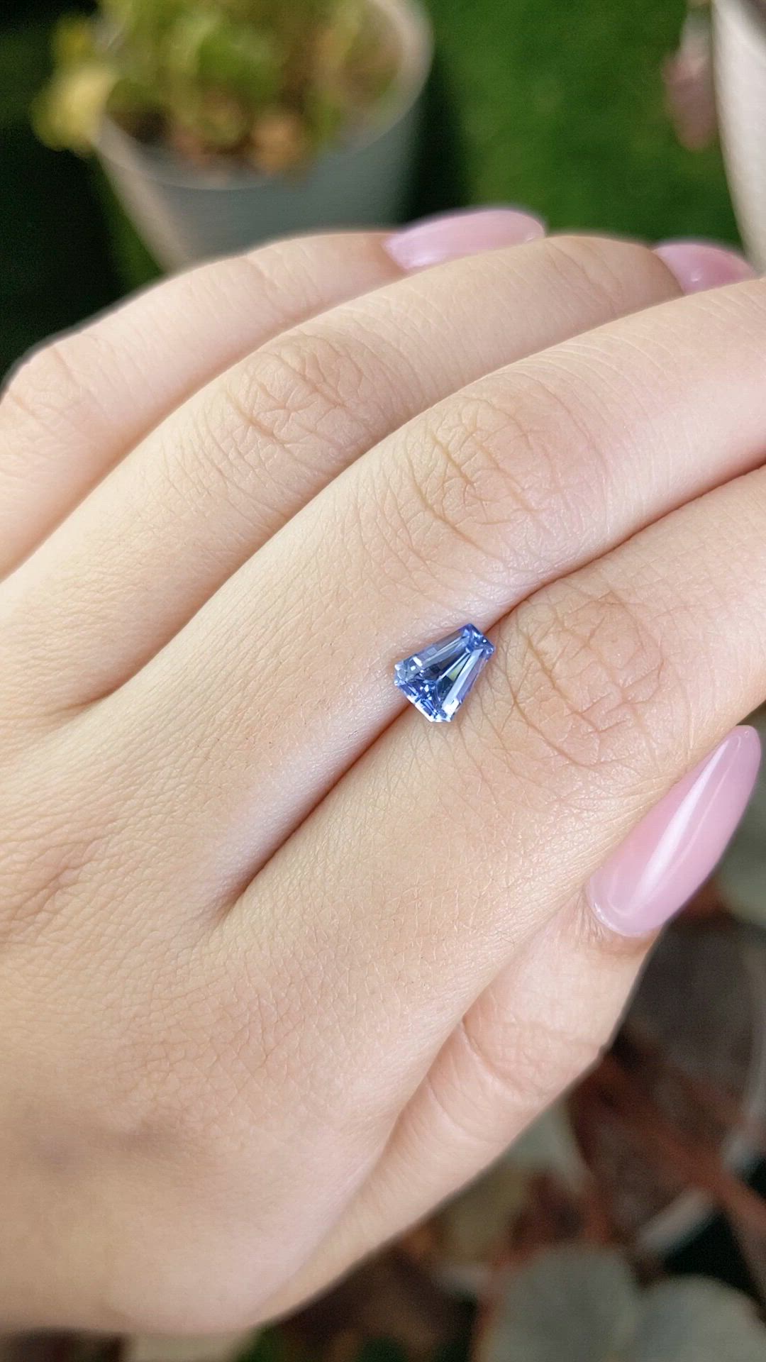 1.09 Ct. Blue Sapphire from Ceylon (Sri Lanka) Size Video