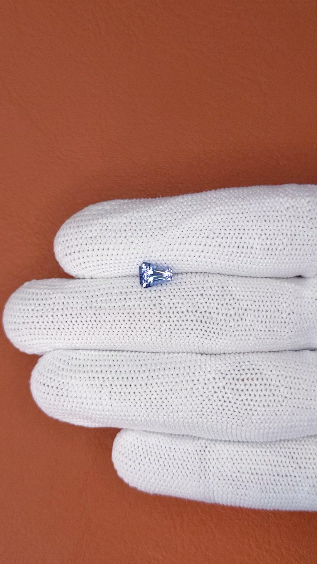 1.09 Ct. Blue Sapphire from Ceylon (Sri Lanka) Size Video