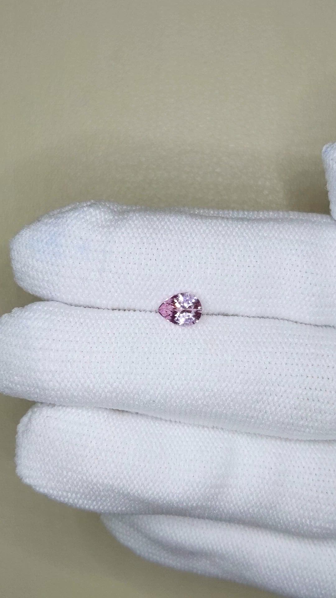 0.80 Ct. Pink Sapphire from Ceylon (Sri Lanka) Size Video