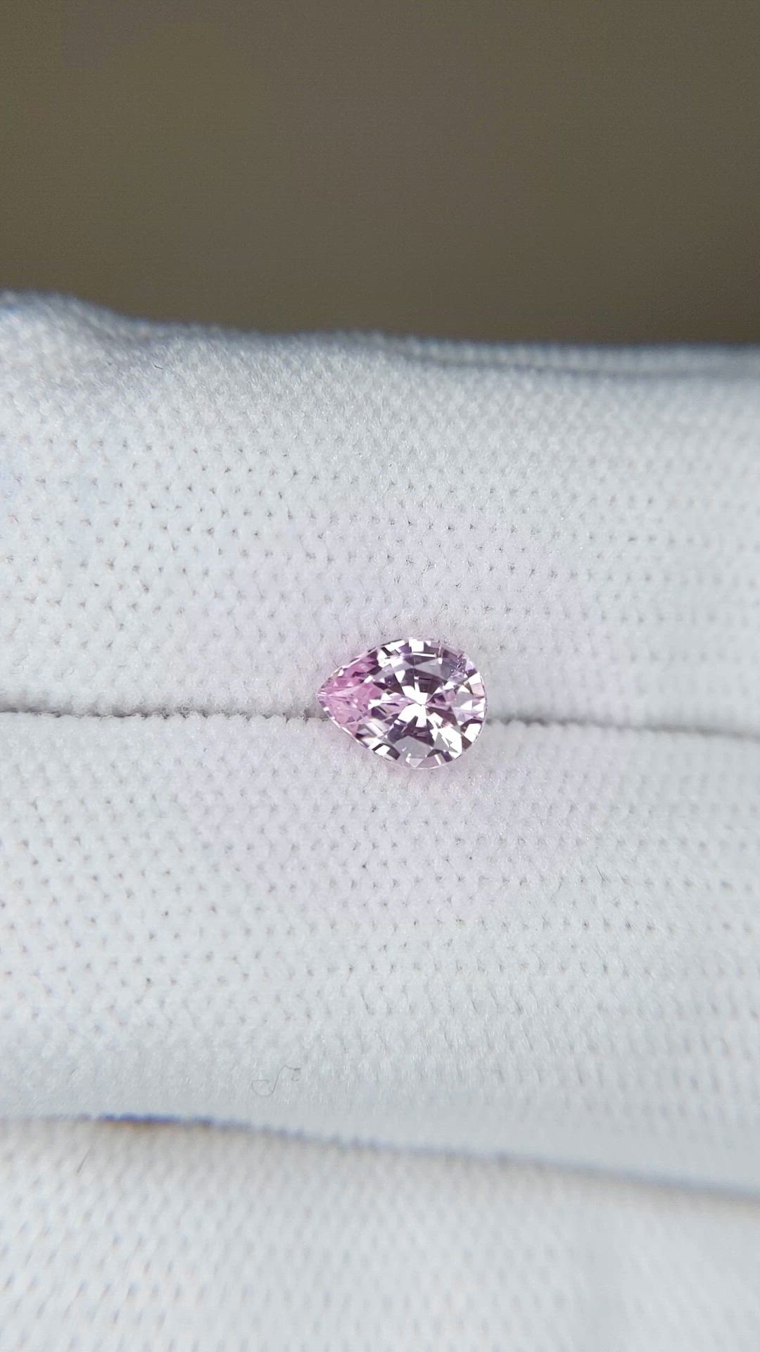 0.80 Ct. Pink Sapphire from Ceylon (Sri Lanka) Size Video