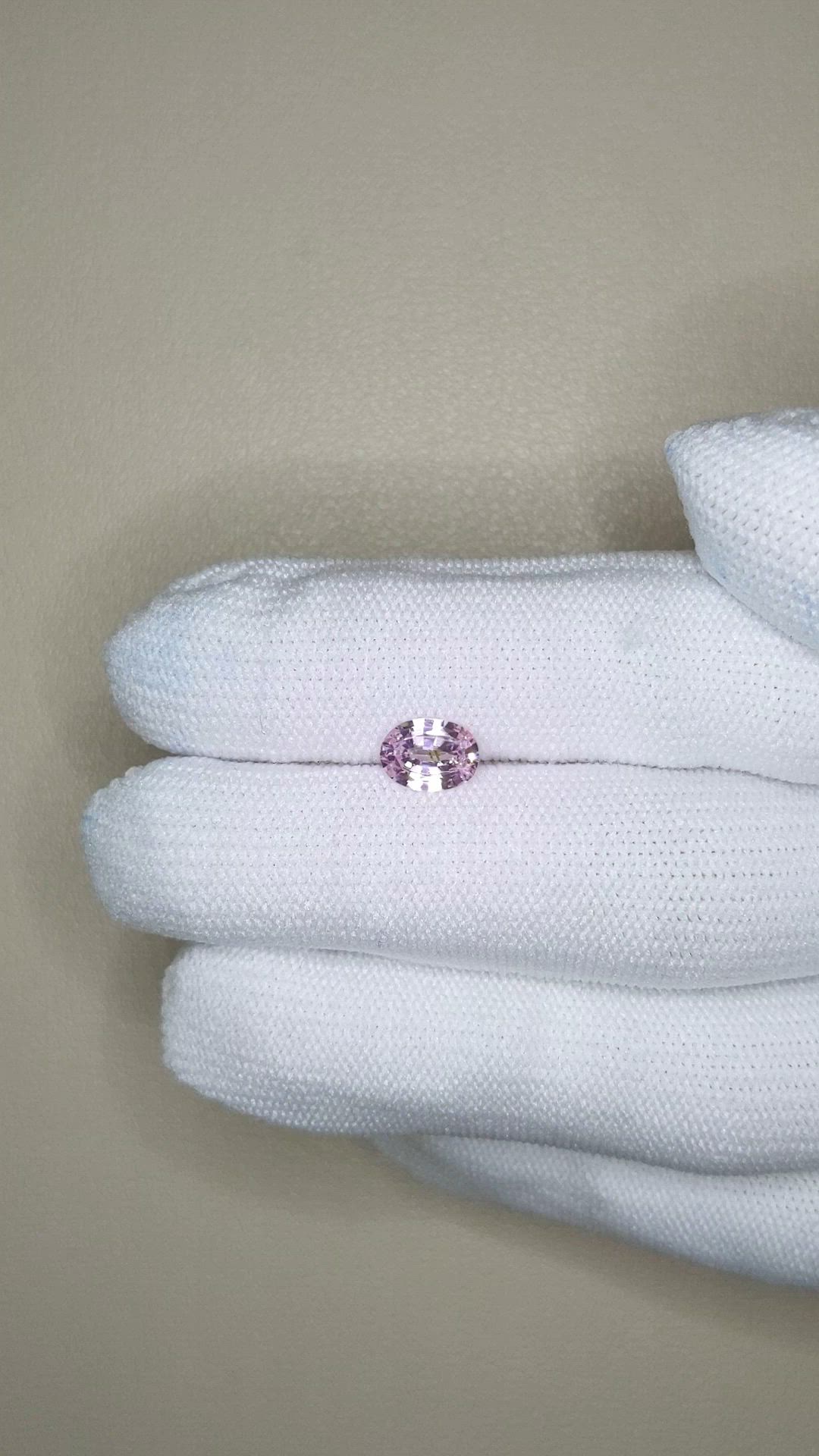 1.05 Ct. Pink Sapphire from Ceylon (Sri Lanka) Size Video