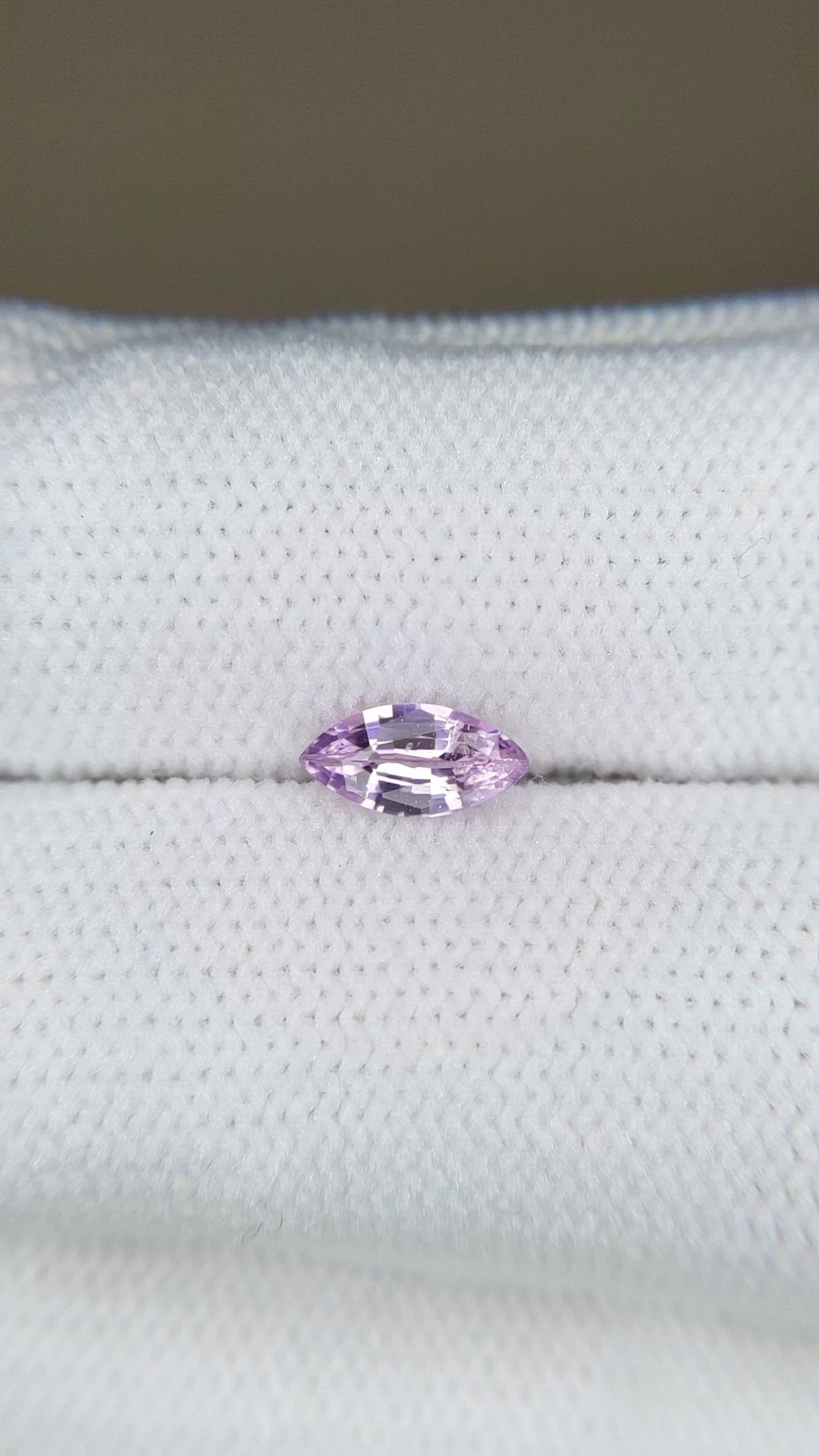 0.45 Ct. Purplish Pink Sapphire from Ceylon (Sri Lanka) Size Video