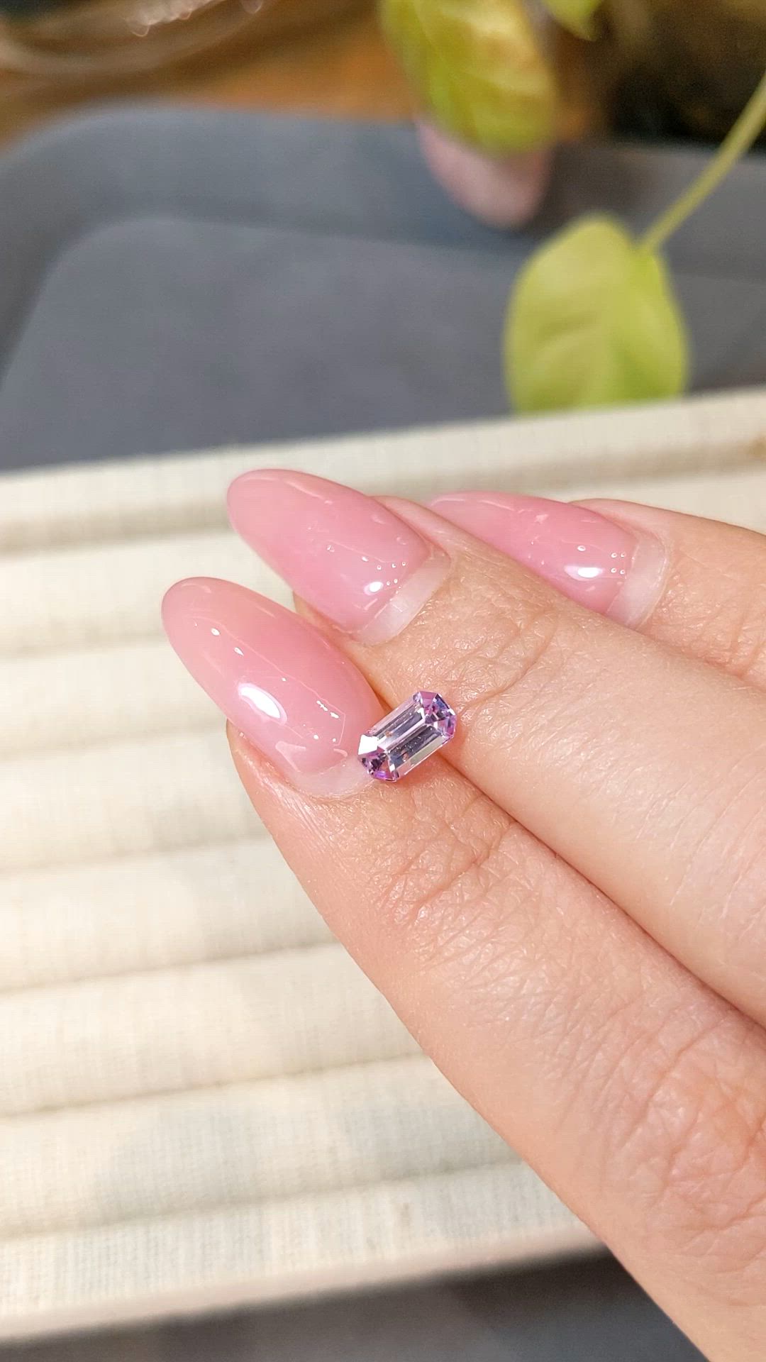 0.77 Ct. Pink Sapphire from Ceylon (Sri Lanka) Size Video
