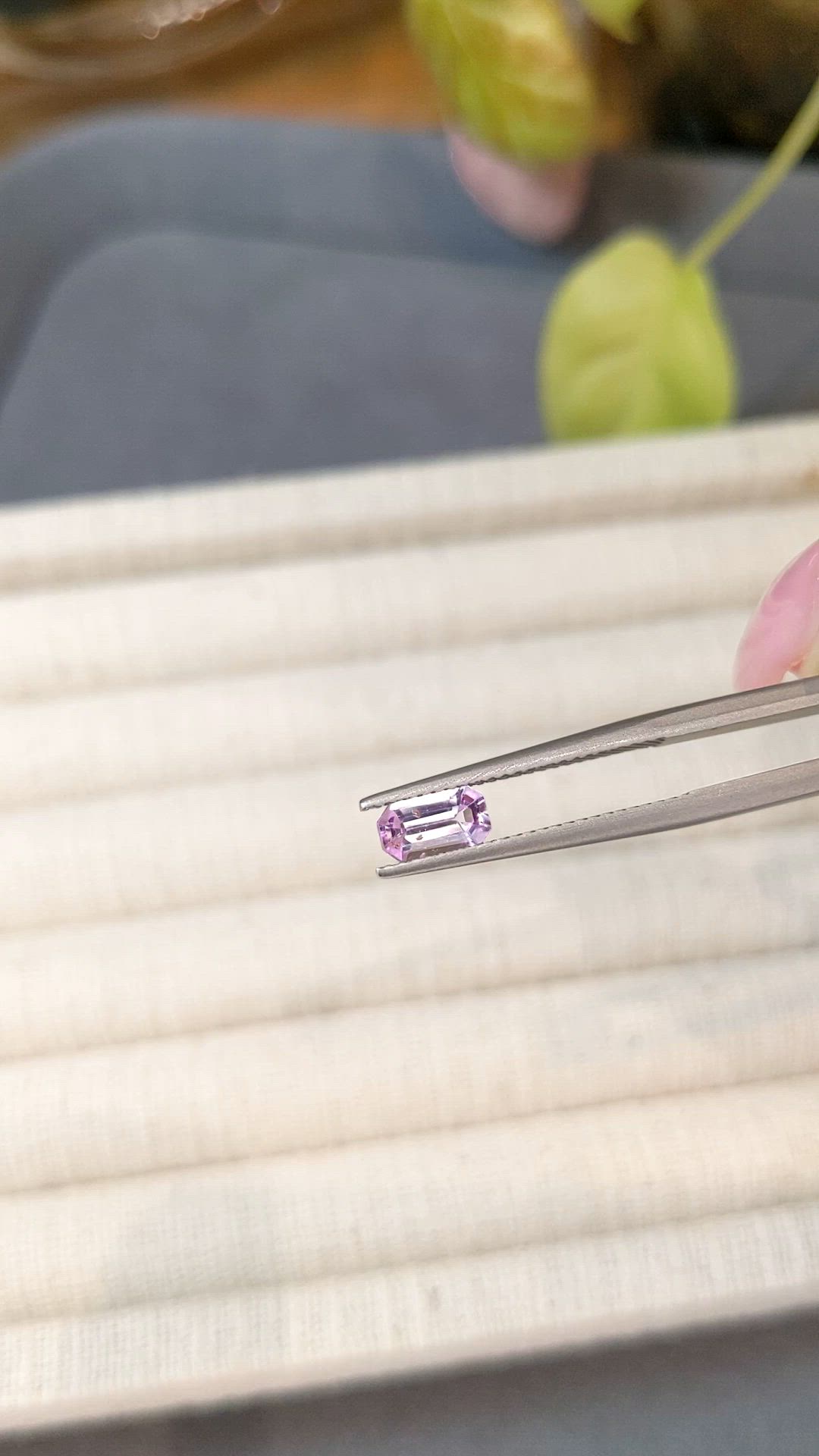 0.77 Ct. Pink Sapphire from Ceylon (Sri Lanka) Size Video