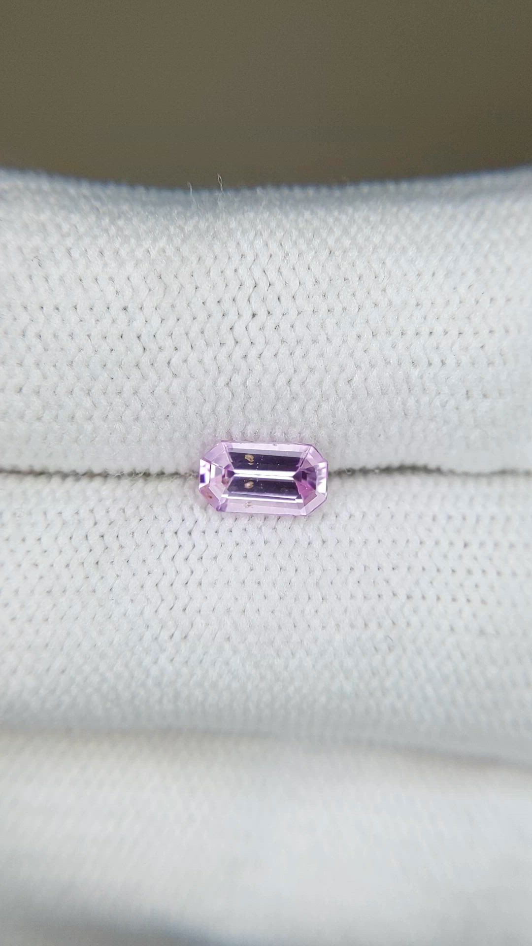 0.77 Ct. Pink Sapphire from Ceylon (Sri Lanka) Size Video