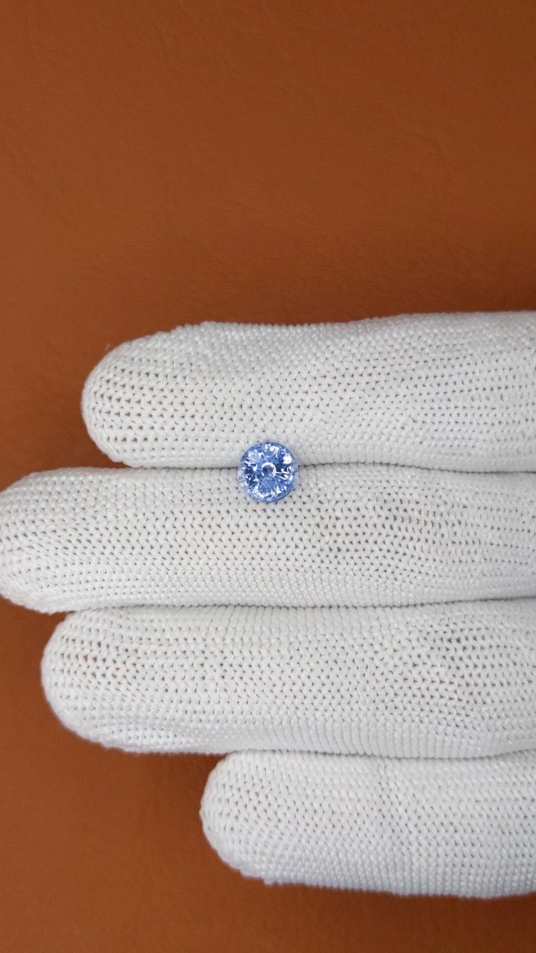 1.42 Ct. Blue Sapphire from Ceylon (Sri Lanka) Size Video