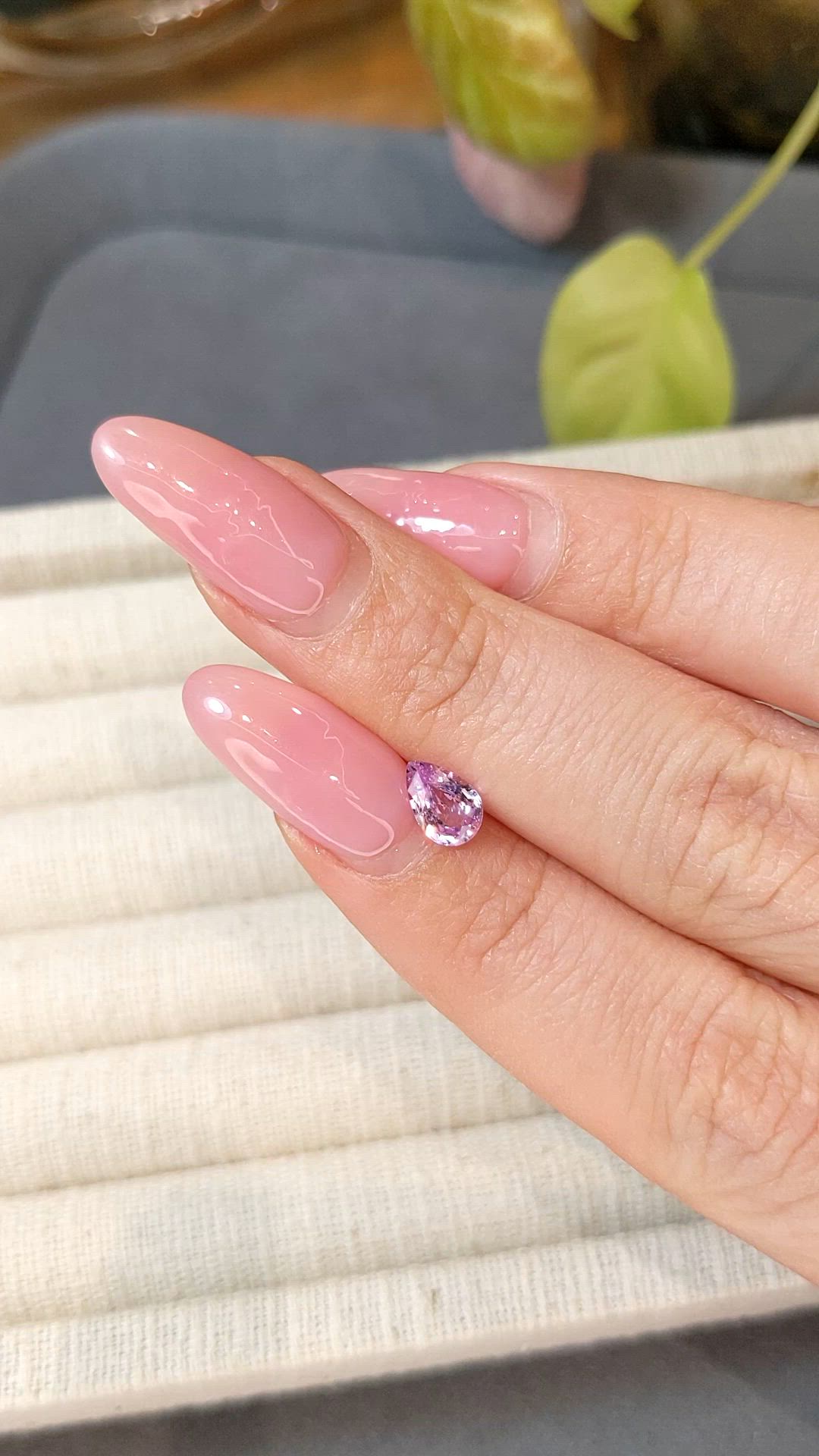 0.85 Ct. Pink Sapphire from Ceylon (Sri Lanka) Size Video