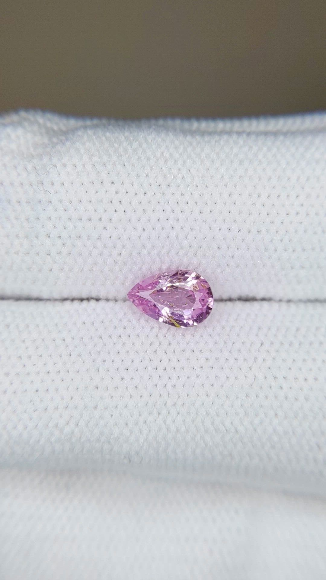 0.85 Ct. Pink Sapphire from Ceylon (Sri Lanka) Size Video