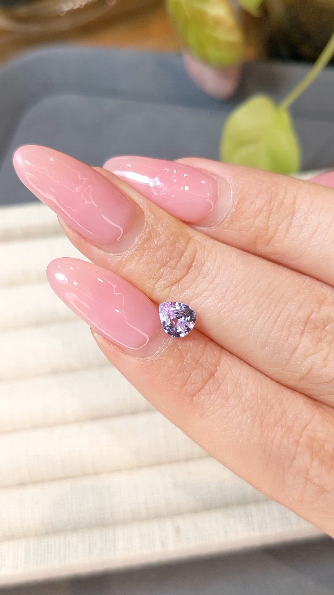 0.75 Ct. Purplish Pink Sapphire from Ceylon (Sri Lanka) Size Video