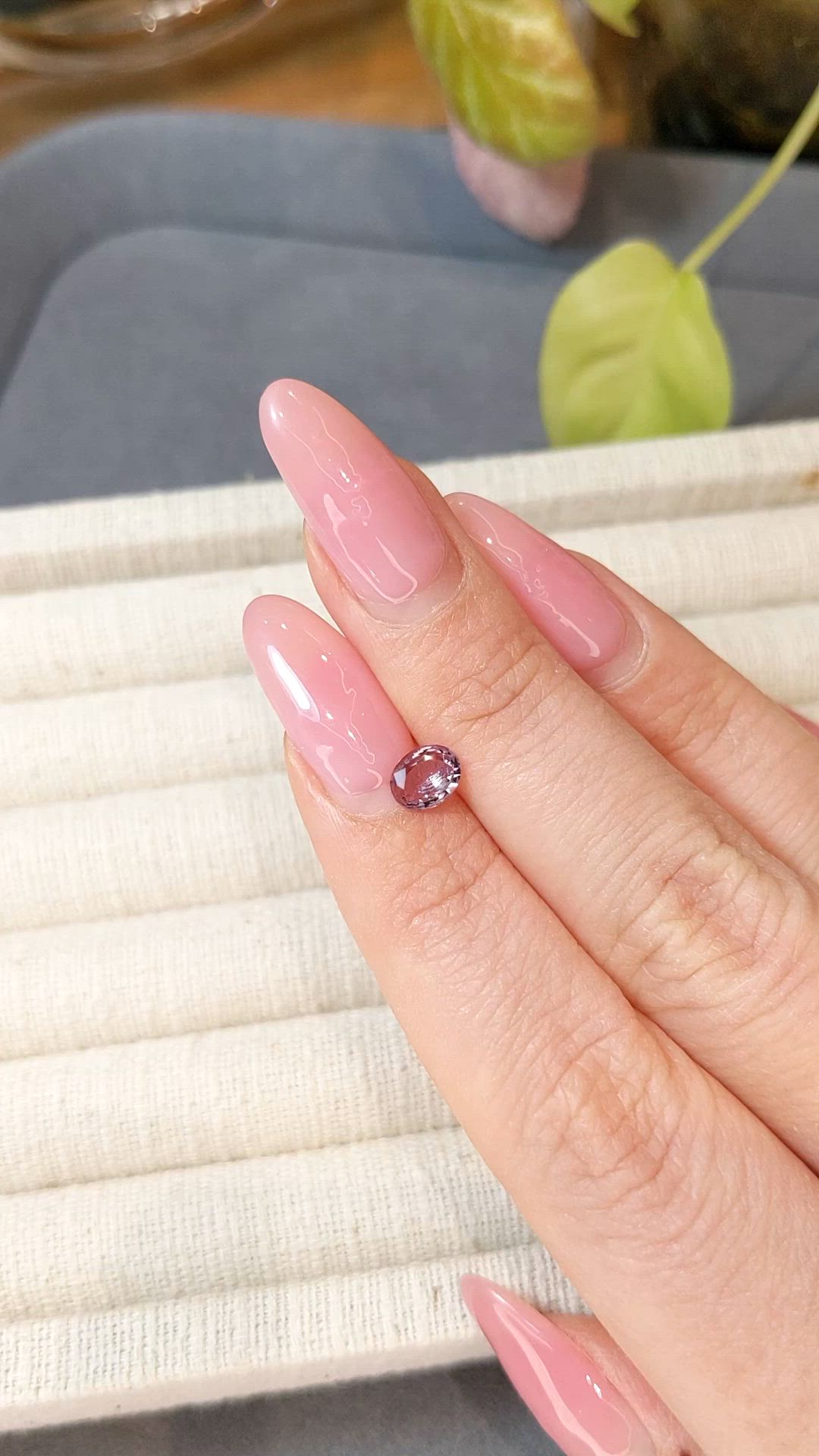 0.60 Ct. Pink Sapphire from Ceylon (Sri Lanka) Size Video