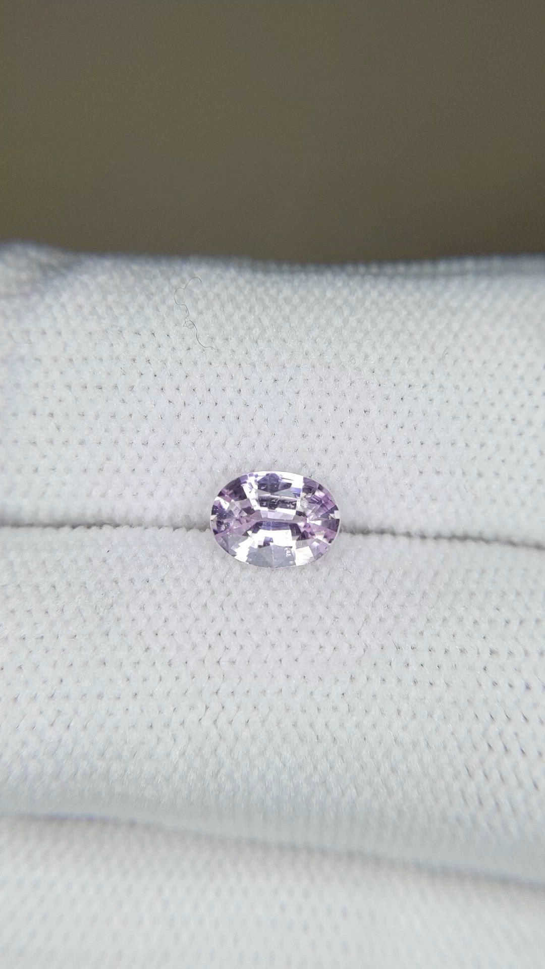 0.84 Ct. Purplish Pink Sapphire from Ceylon (Sri Lanka) Size Video