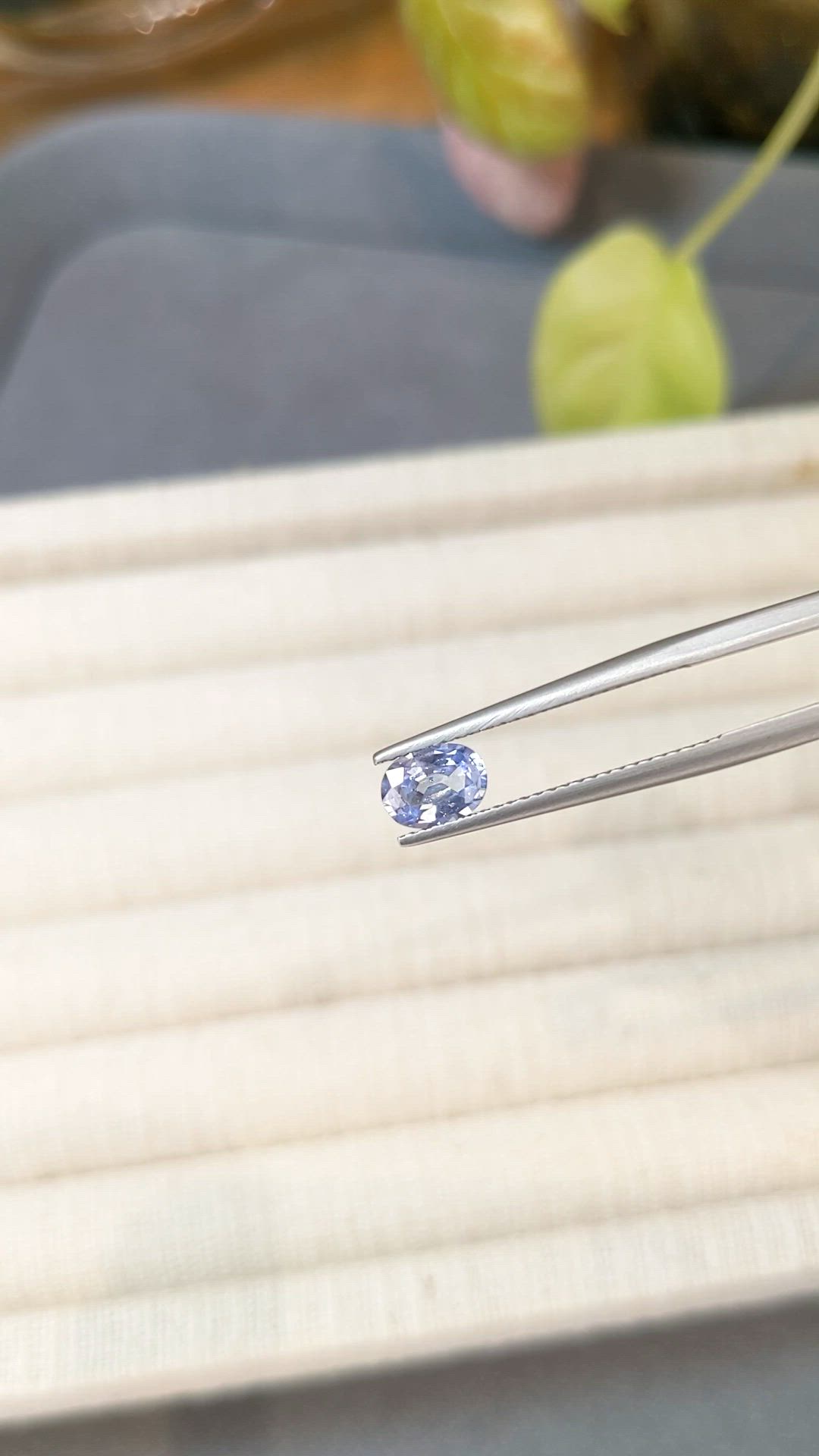 0.76 Ct. Blue Sapphire from Ceylon (Sri Lanka) Size Video