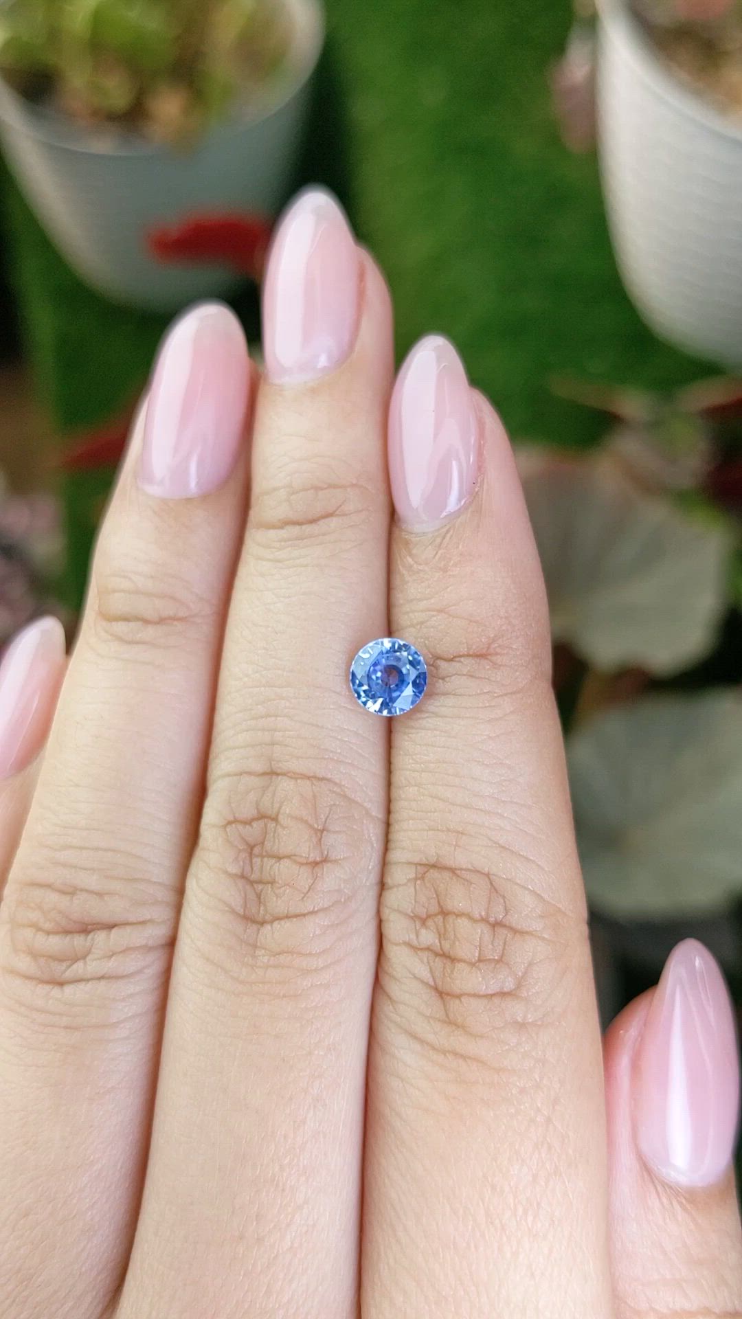 1.18 Ct. Blue Sapphire from Ceylon (Sri Lanka) Size Video