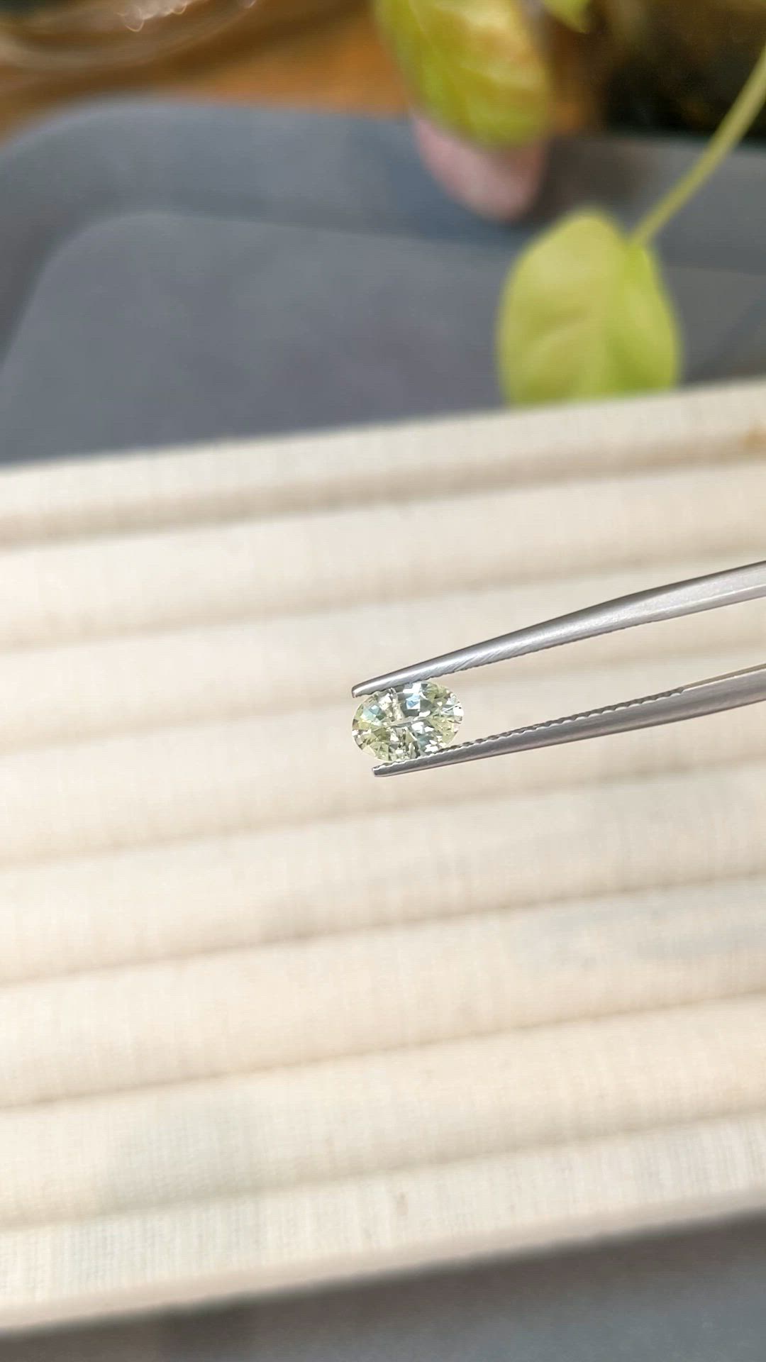 0.95 Ct. Yellow Sapphire from Ceylon (Sri Lanka) Size Video