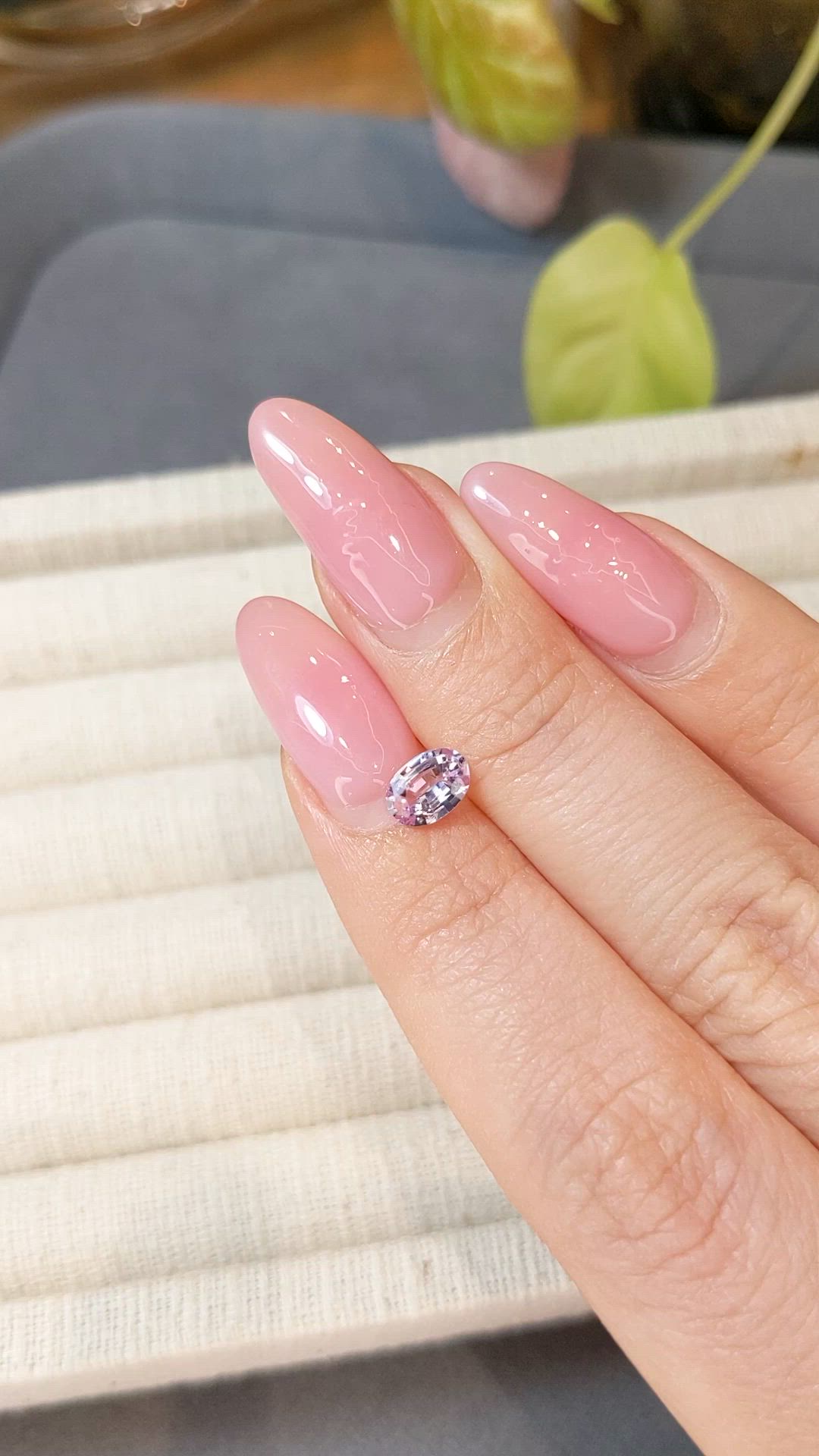 0.70 Ct. Pink Sapphire from Ceylon (Sri Lanka) Size Video