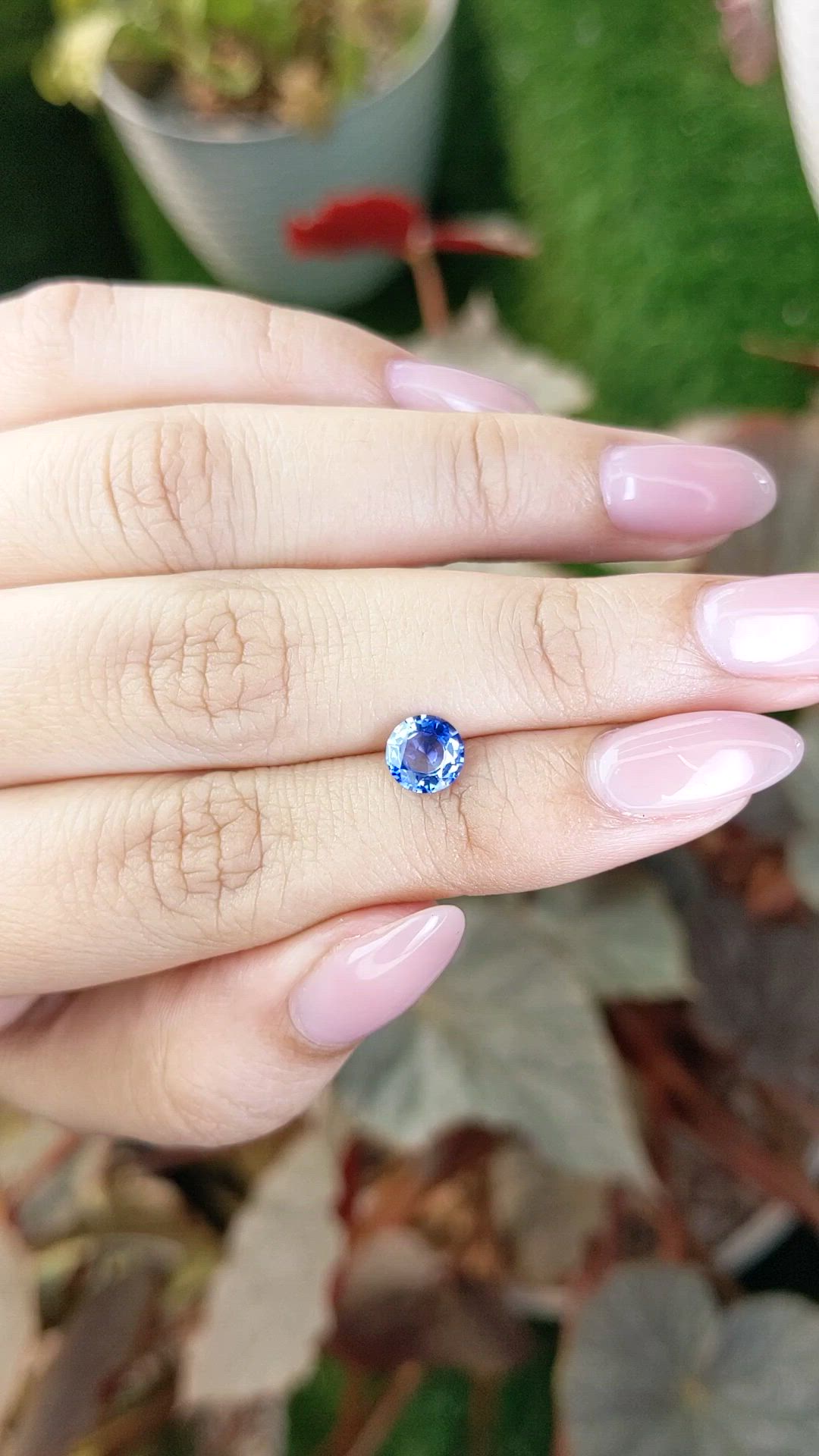 1.08 Ct. Blue Sapphire from Ceylon (Sri Lanka) Size Video