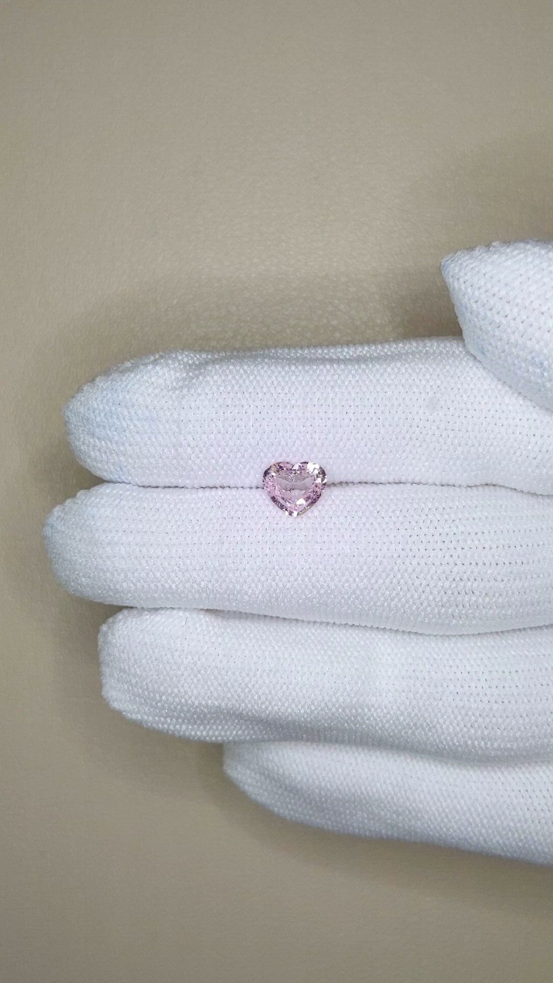 1.02 Ct. Pink Sapphire from Ceylon (Sri Lanka) Size Video