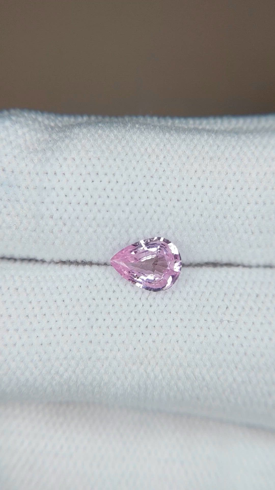 0.85 Ct. Pink Sapphire from Ceylon (Sri Lanka) Size Video