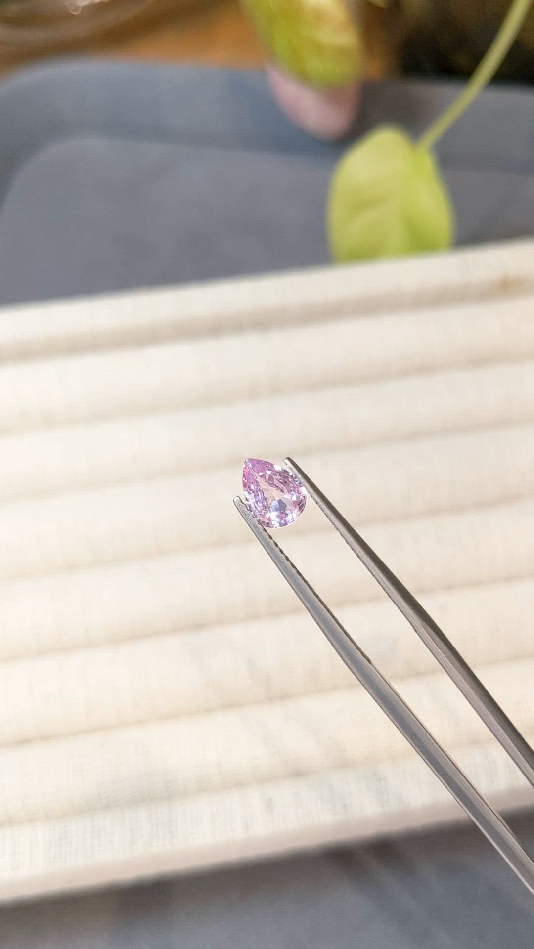 0.85 Ct. Pink Sapphire from Ceylon (Sri Lanka) Size Video