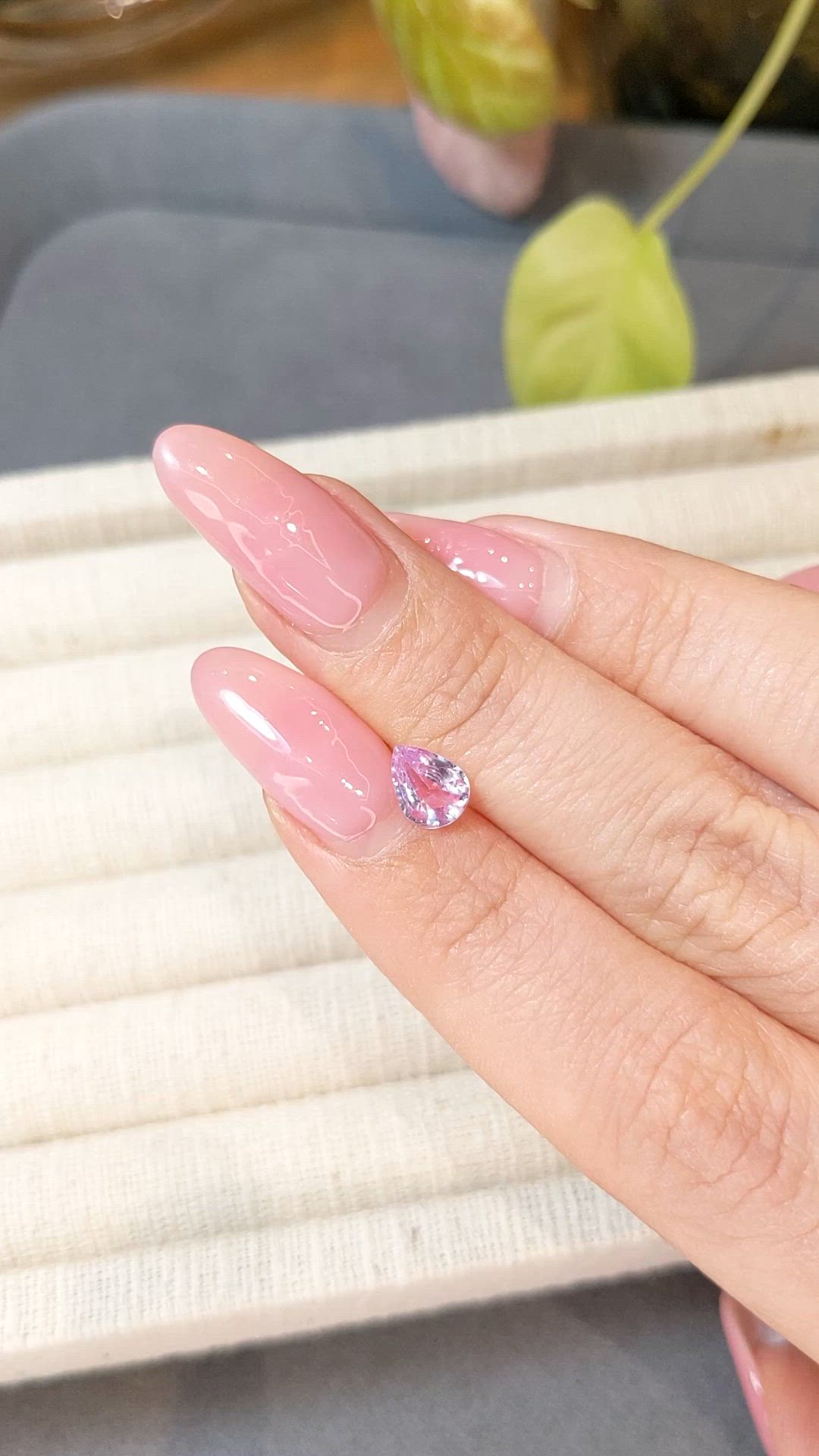 0.85 Ct. Pink Sapphire from Ceylon (Sri Lanka) Size Video