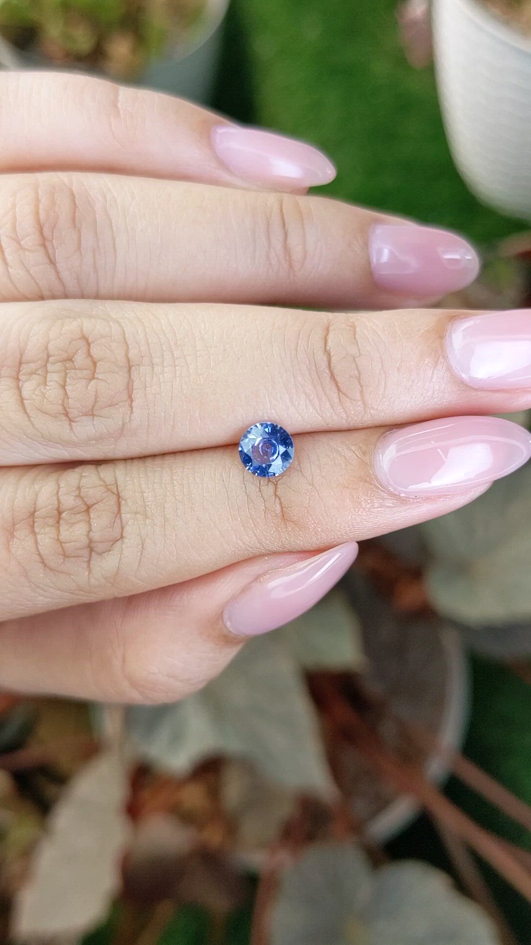 0.82 Ct. Blue Sapphire from Ceylon (Sri Lanka) Size Video