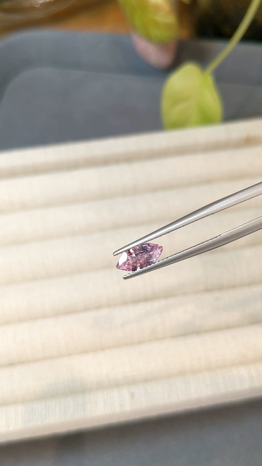 0.87 Ct. Pink Sapphire from Ceylon (Sri Lanka) Size Video